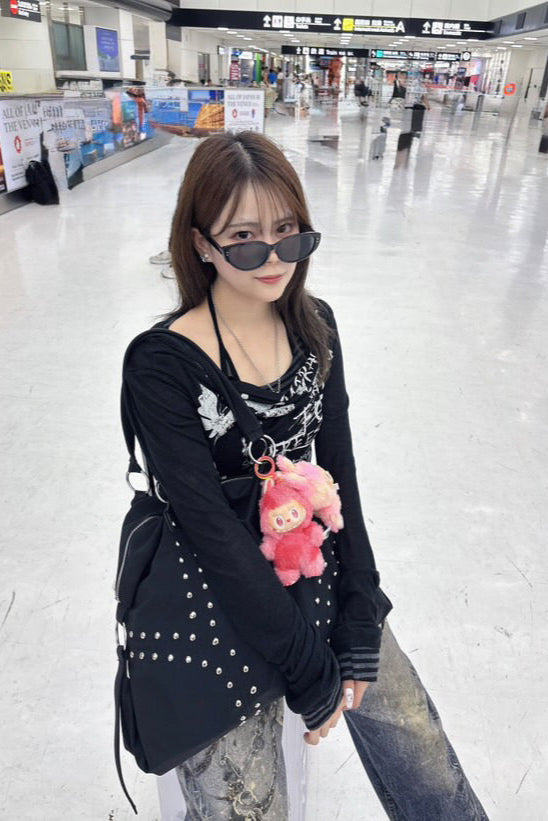 border pattern layered tops ZC20817