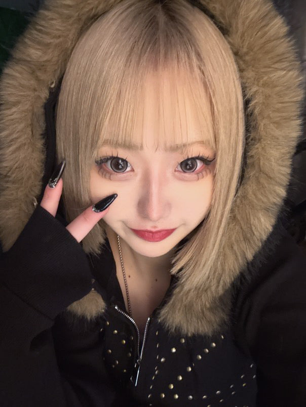 brit stud fur hoodie ZC21027