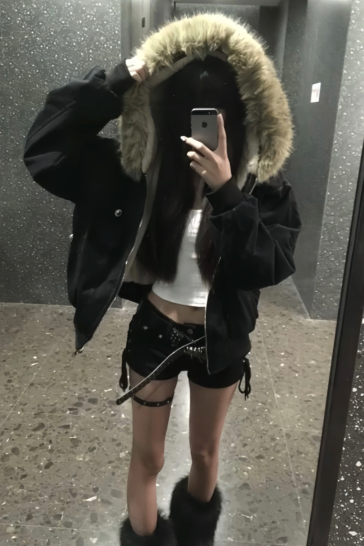 Bloom bIg fur jacket ZC30066