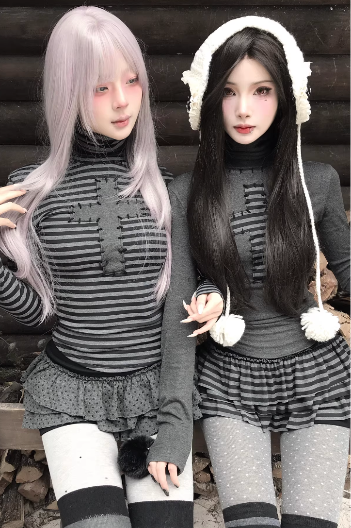 stitched cross border top ZC21187