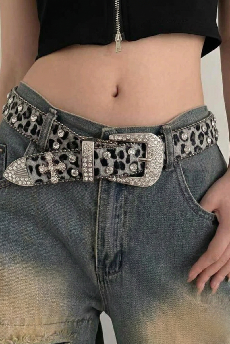 kirakira leopard belt ZC40600