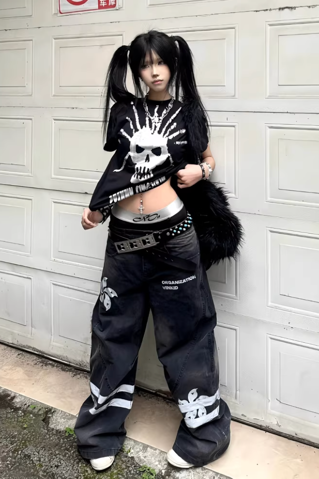 spiked skull tee ZC21248