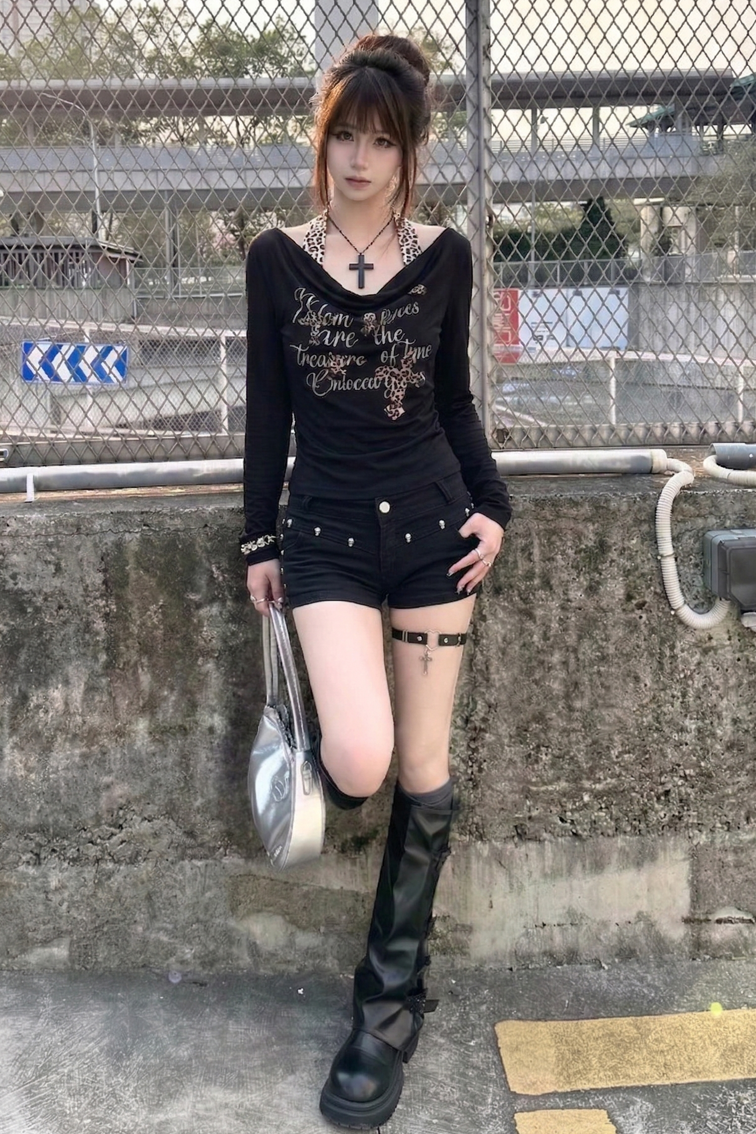 sheer layered tops ZC21242