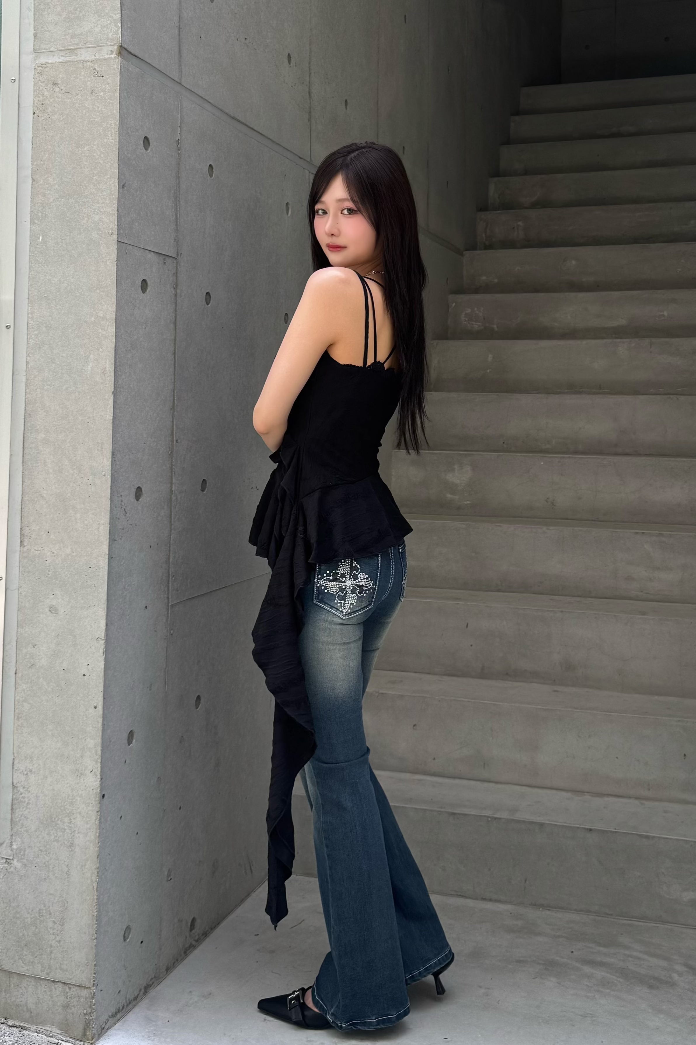 アシンメトリーフリルキャミ ZC21233