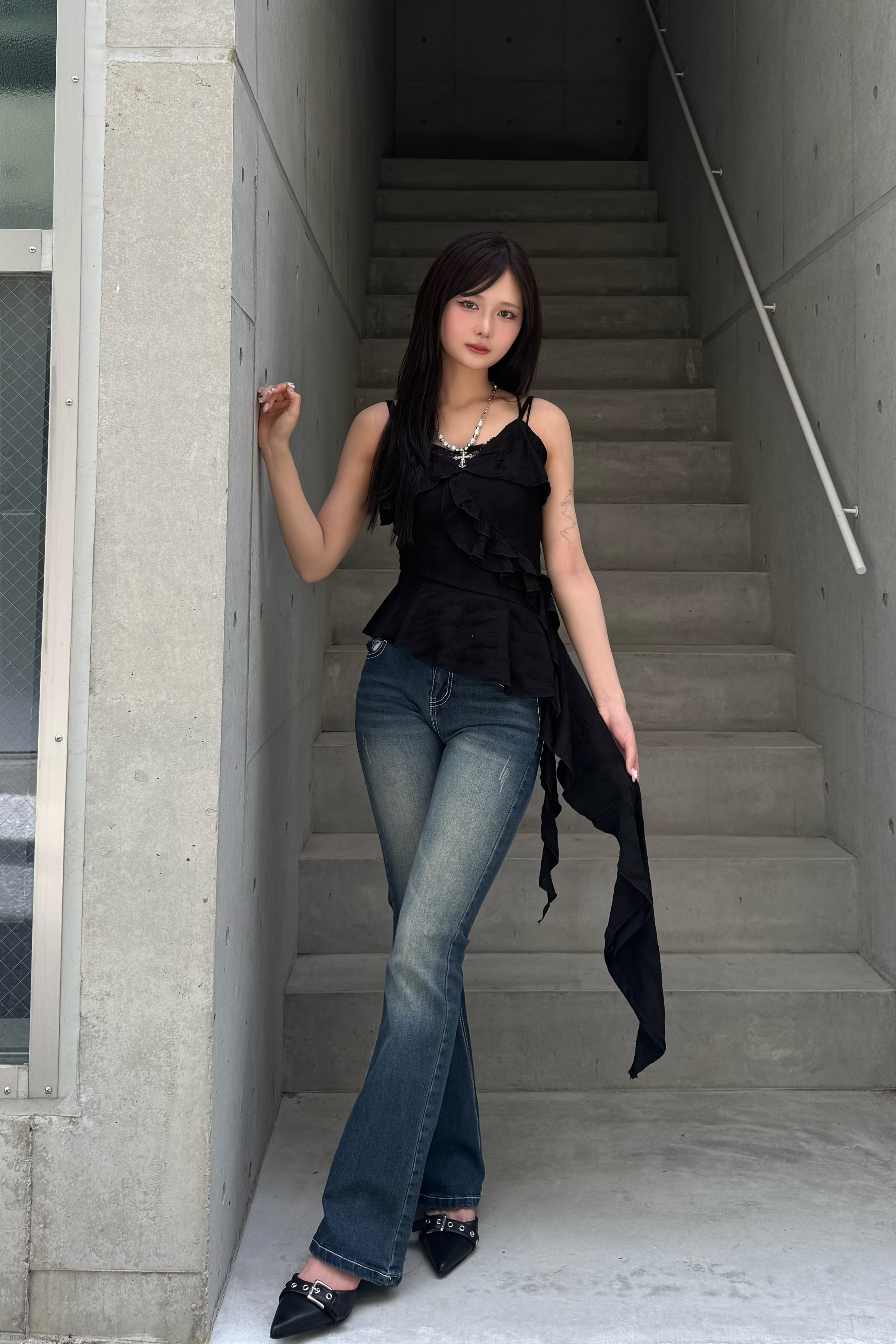 アシンメトリーフリルキャミ ZC21233