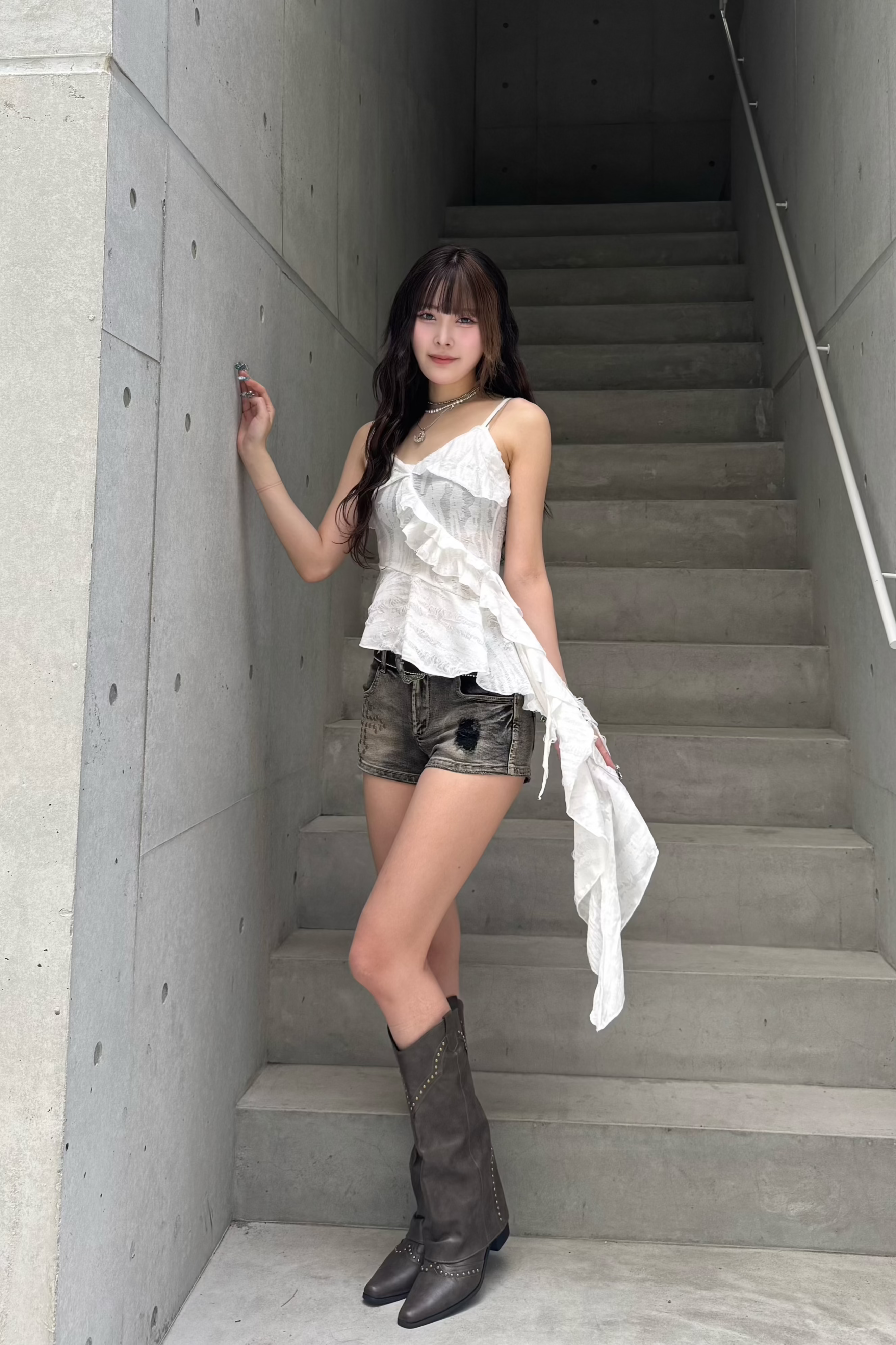 アシンメトリーフリルキャミ ZC21233