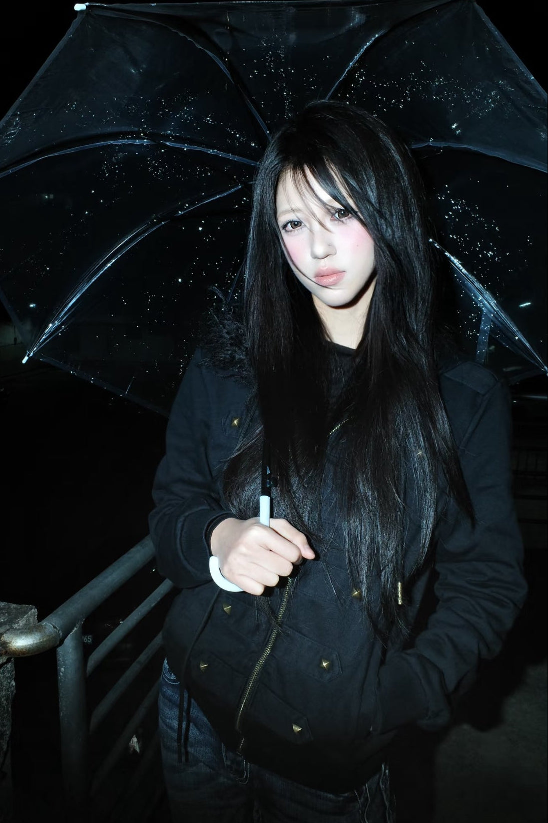 fur metal military jacket ZC30098