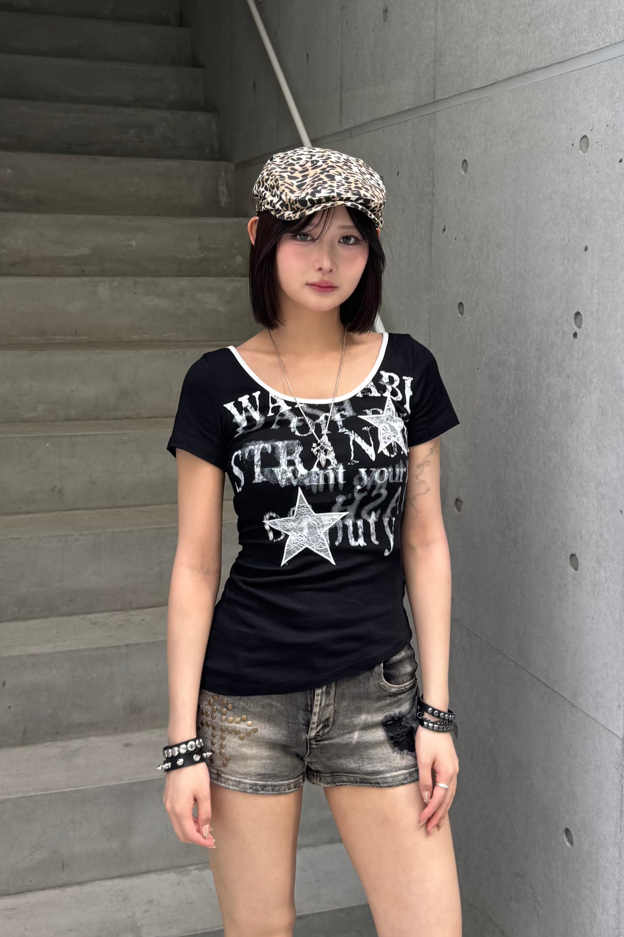 asymmetry rock print Tshirt ZC20865