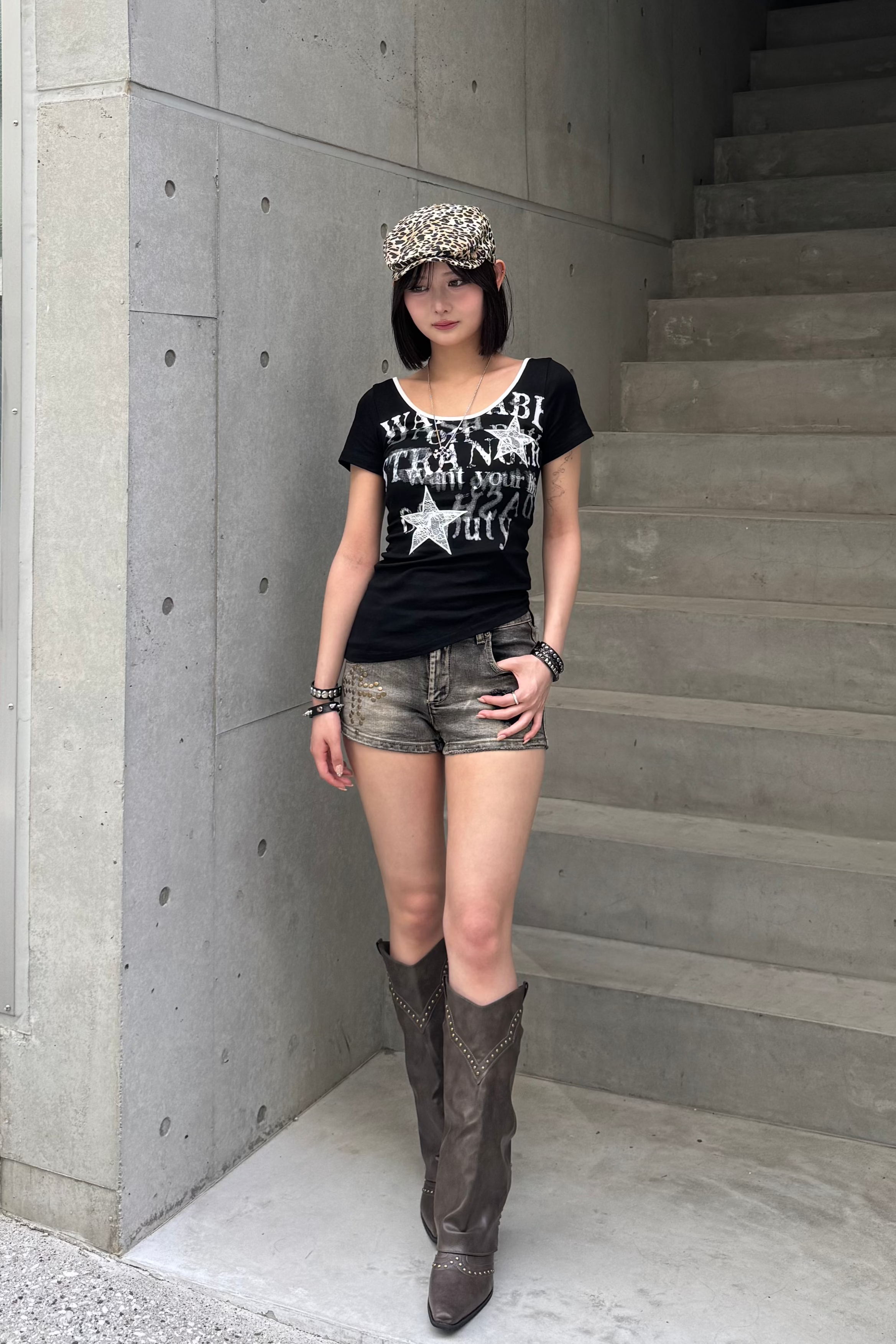 asymmetry rock print Tshirt ZC20865