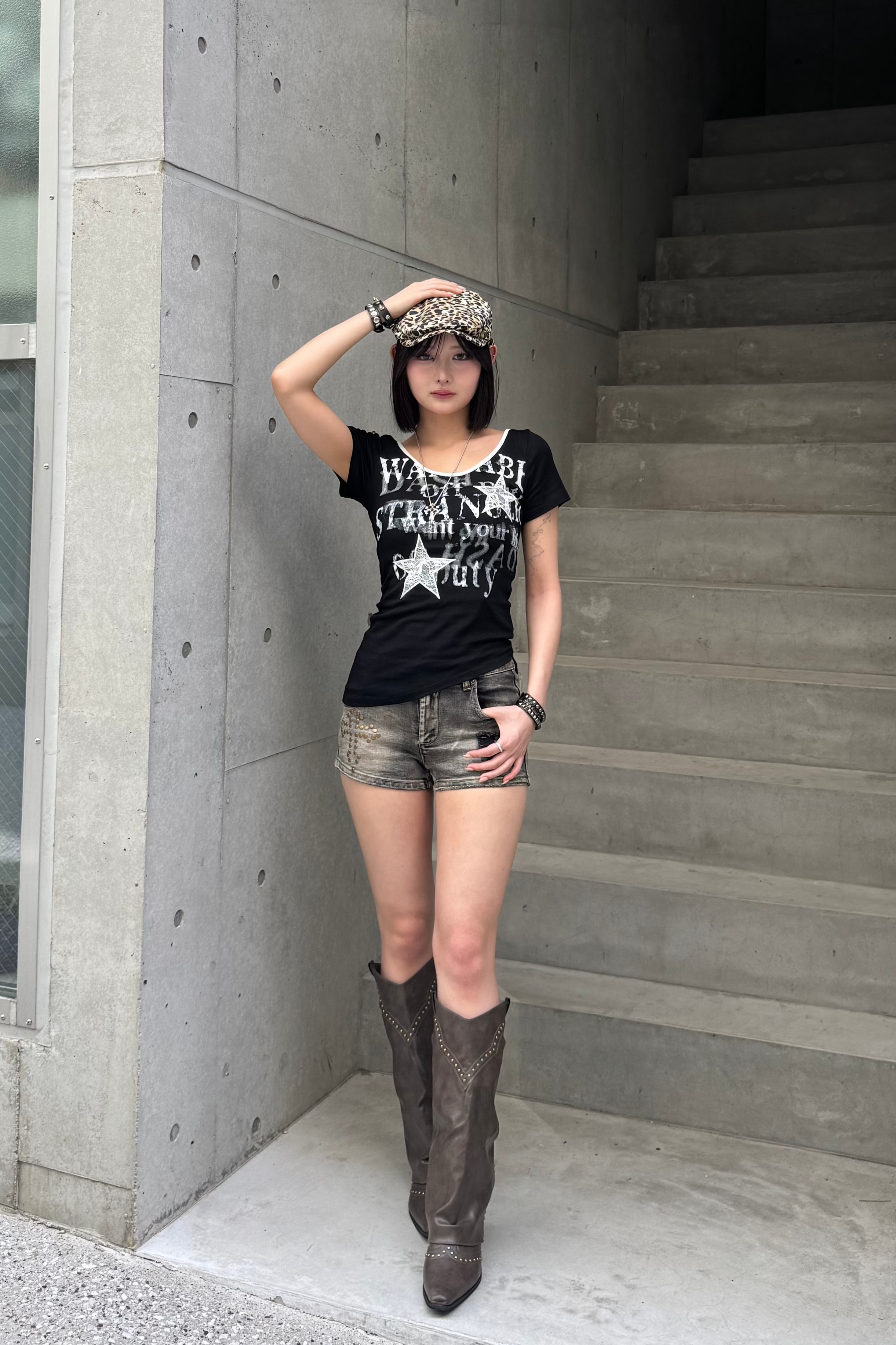 asymmetry rock print Tshirt ZC20865