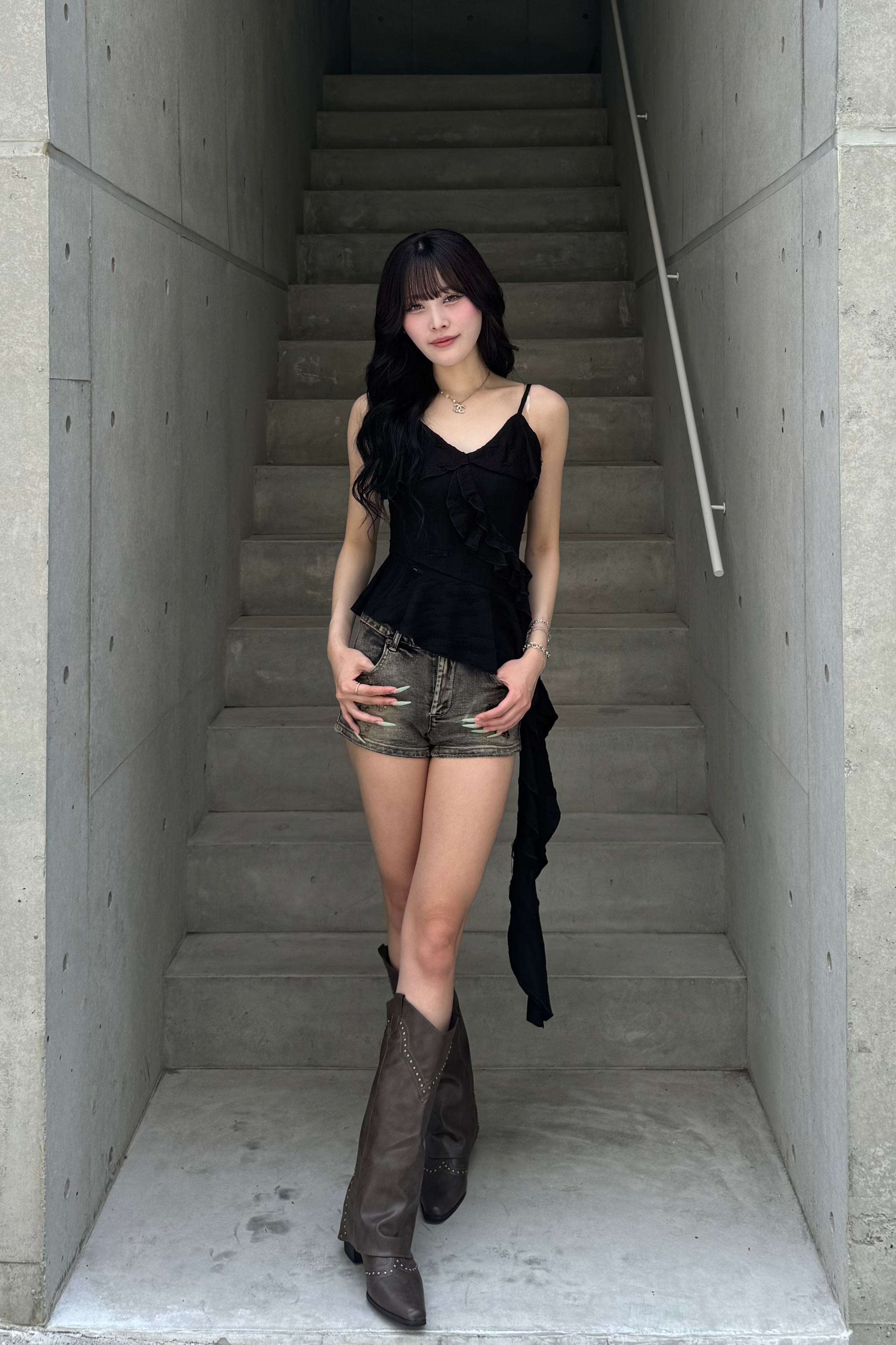 アシンメトリーフリルキャミ ZC21233