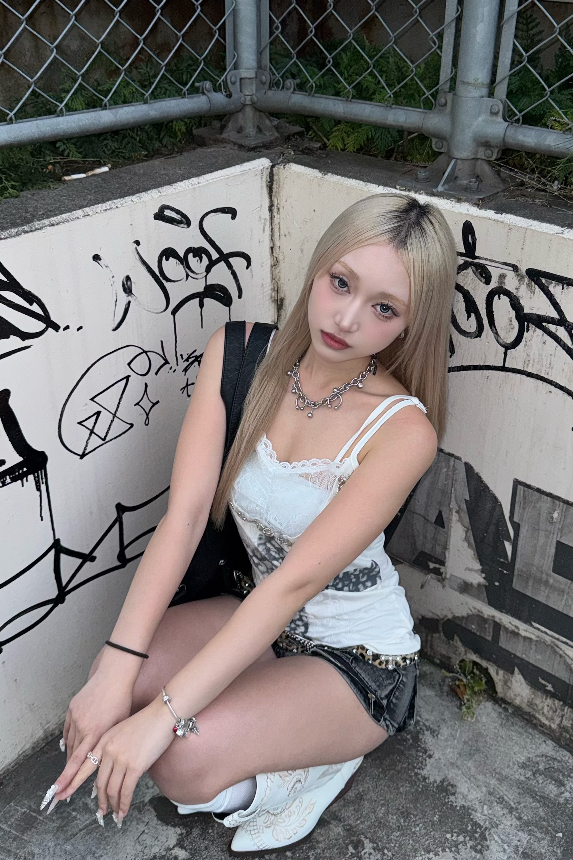kirakira animal cross camisole ZC21306