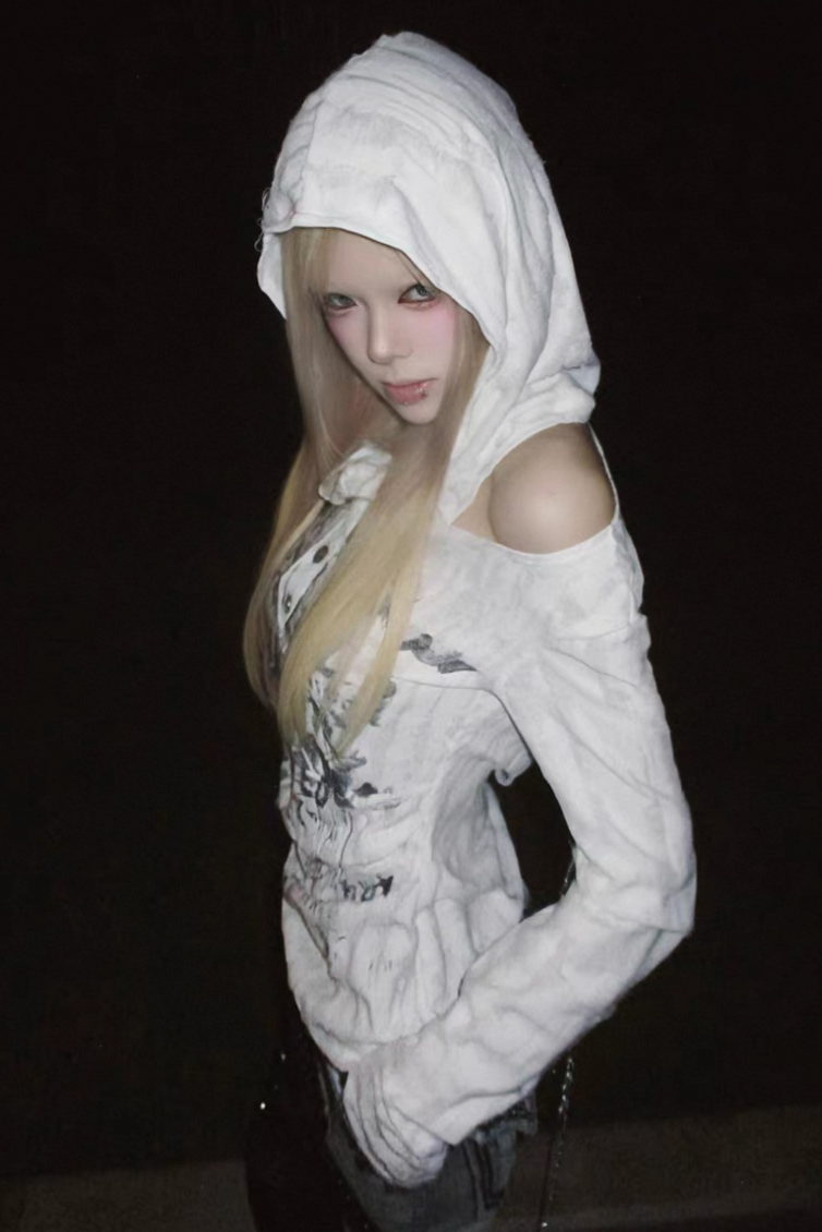 Graphic riot hoodie ZC21107