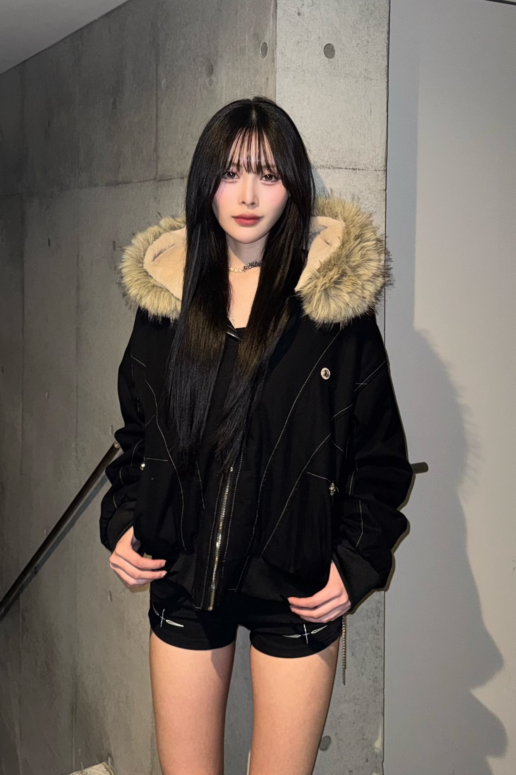 Bloom bIg fur jacket ZC30066