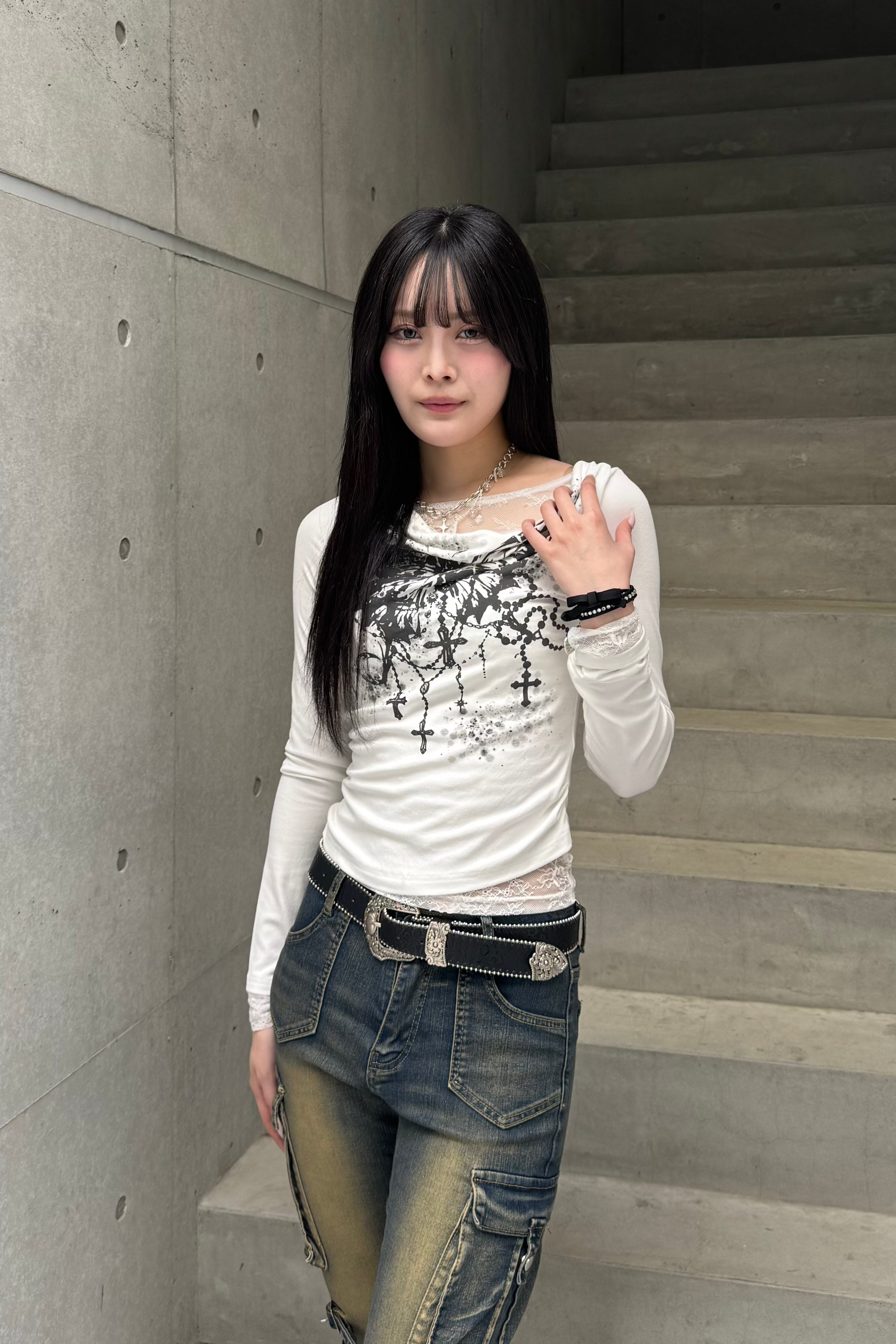 butterfly print tops ZC20791