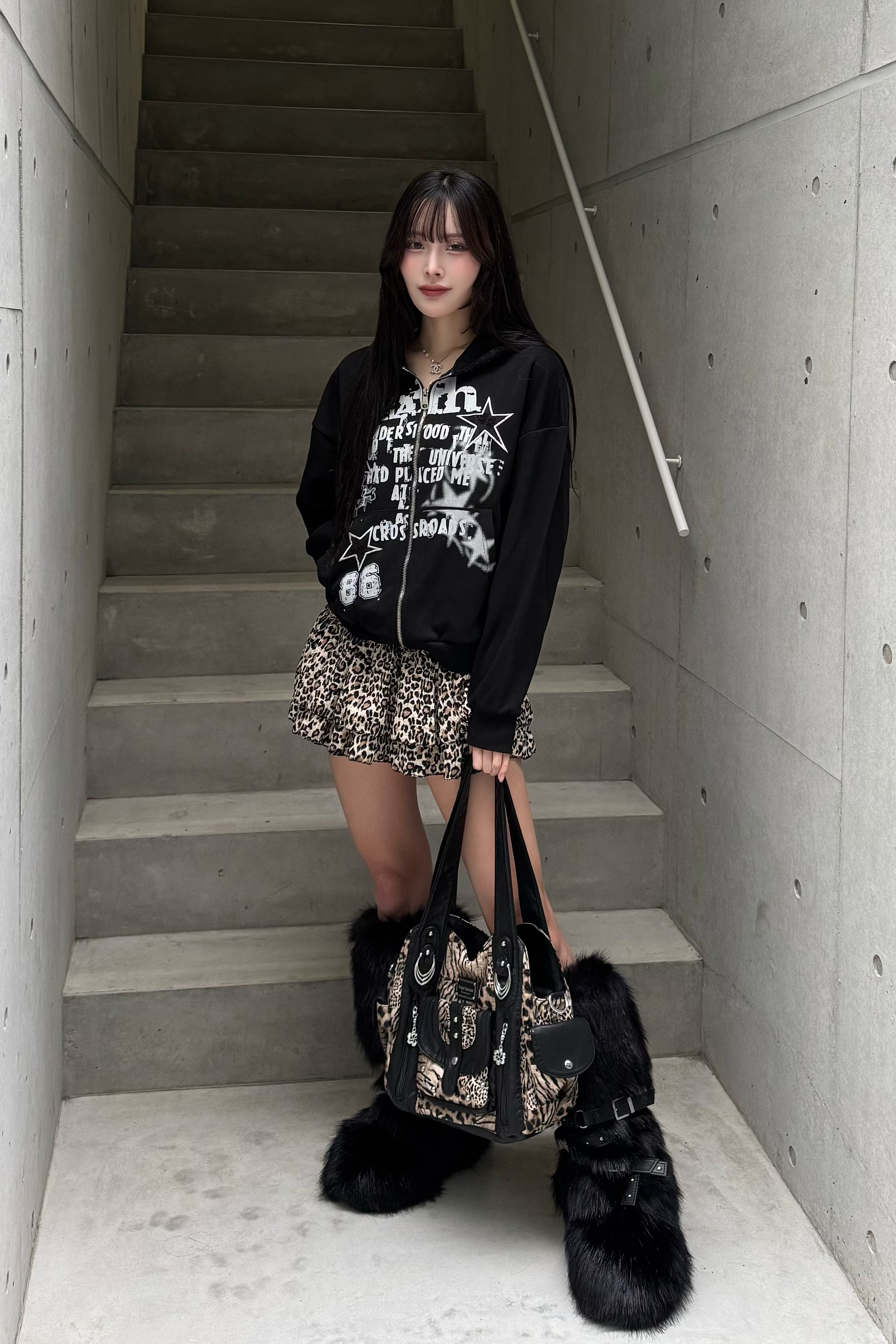 dark rock zip hoodie ZC21144