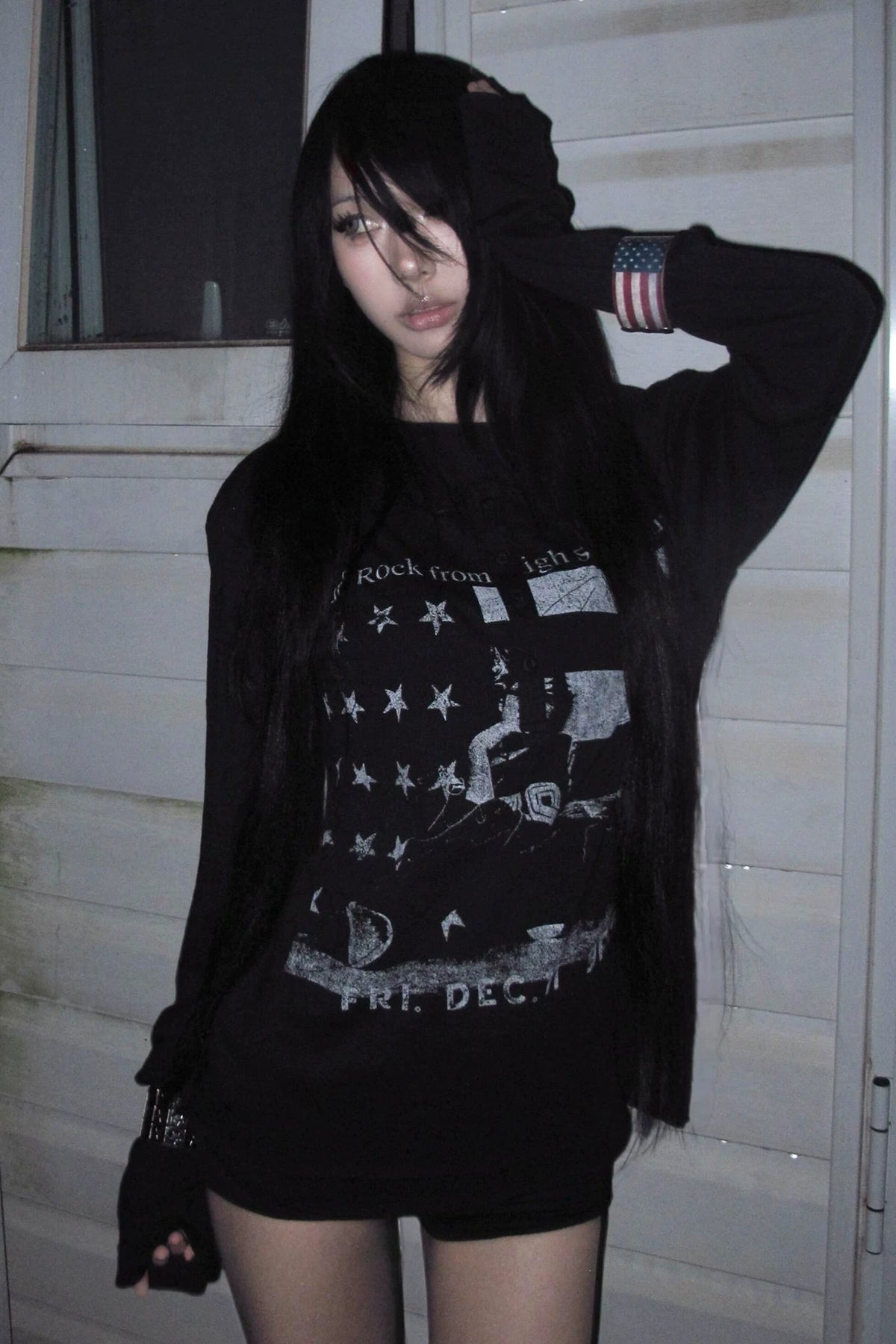 グラフィックフェイクレイヤードTシャツ ZC20008