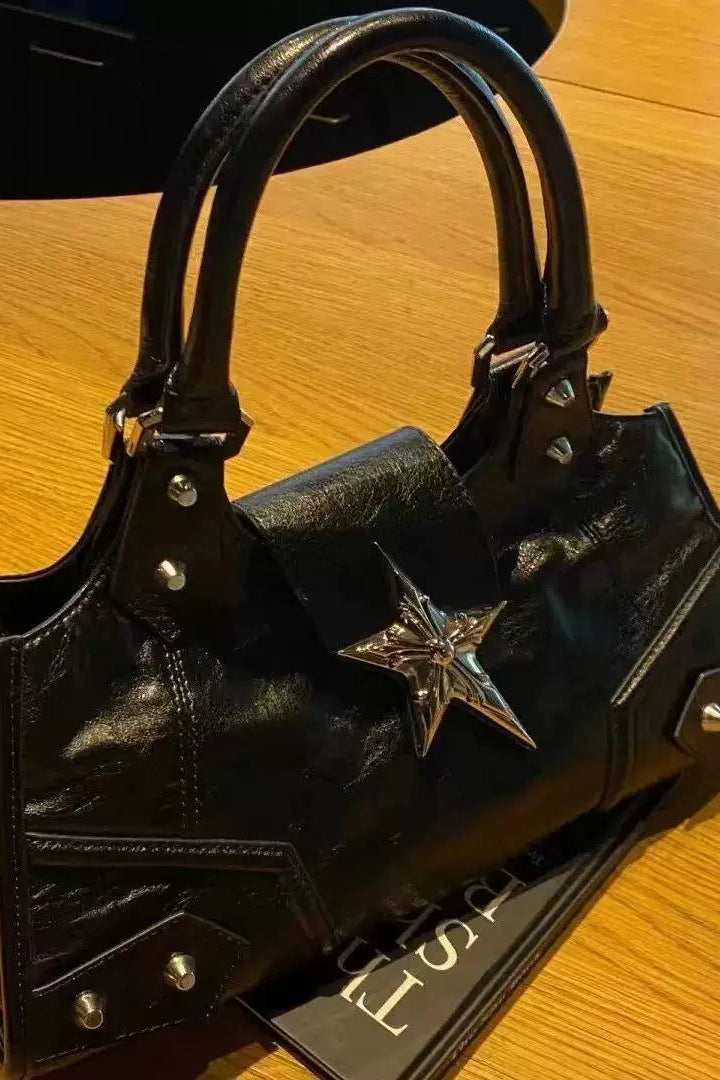 studded leather handbag ZC40147