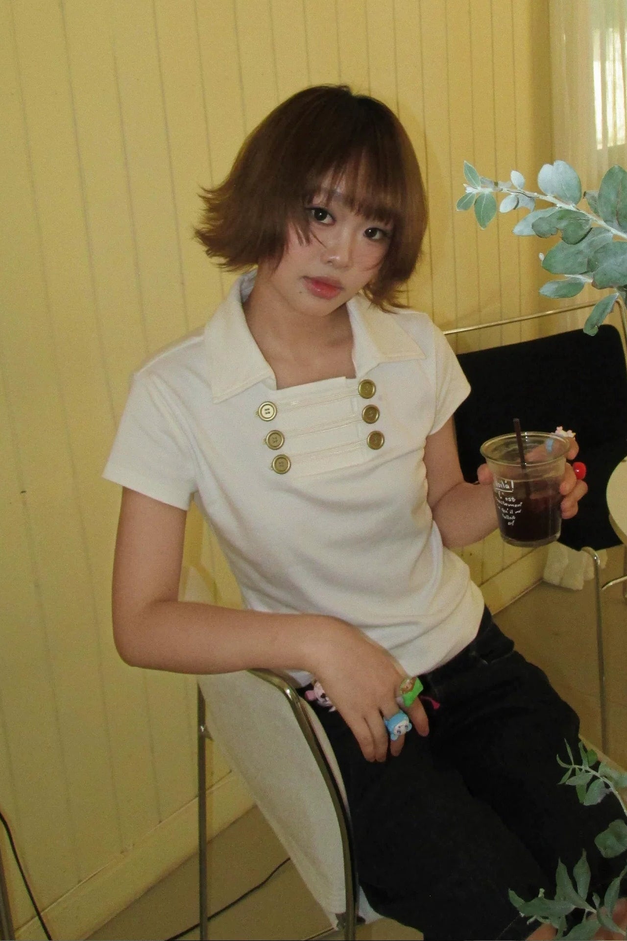 napoleon collared top ZC21375