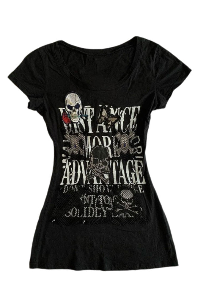 skull punk tops ZC21328
