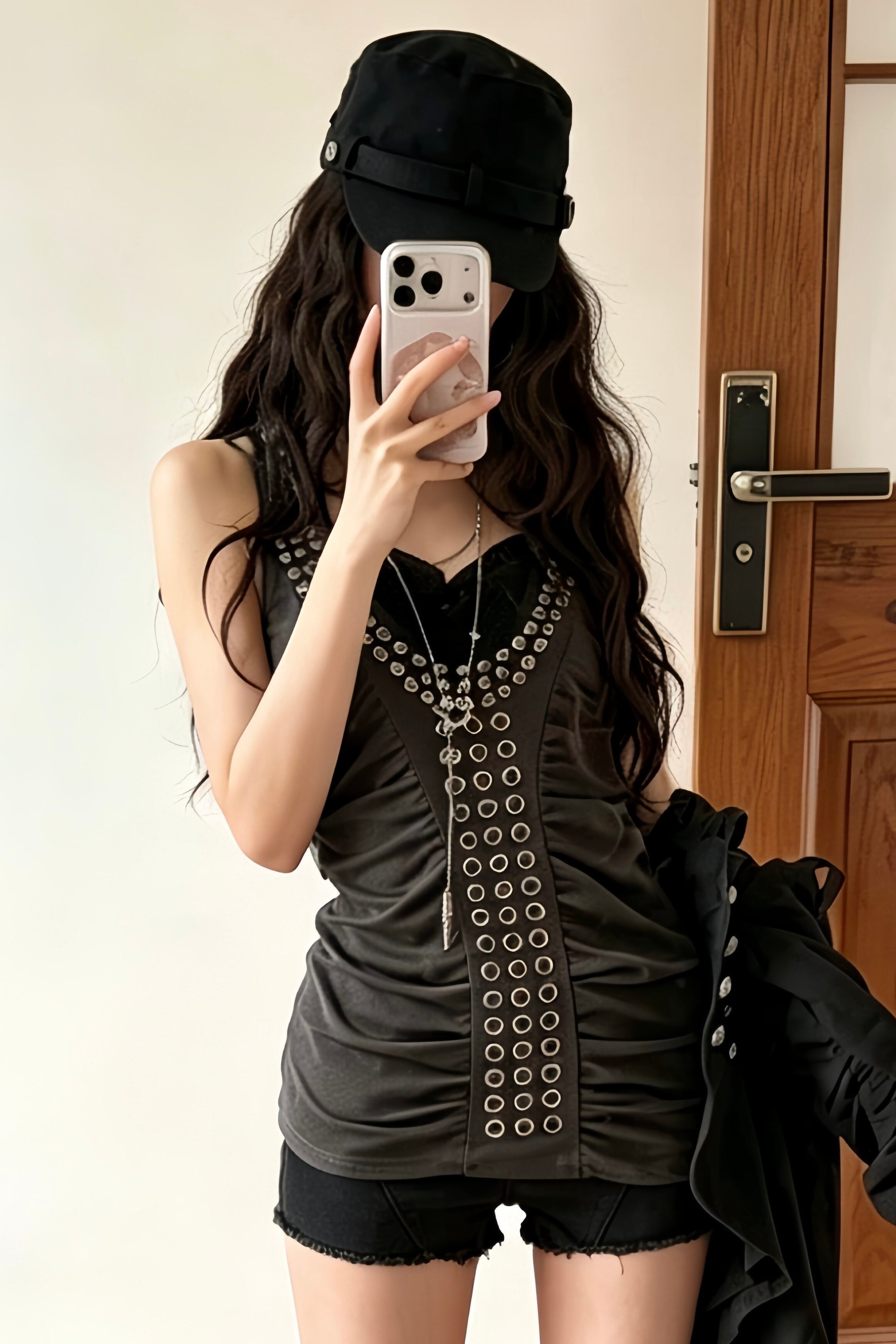 tight gather tank top ZC21326