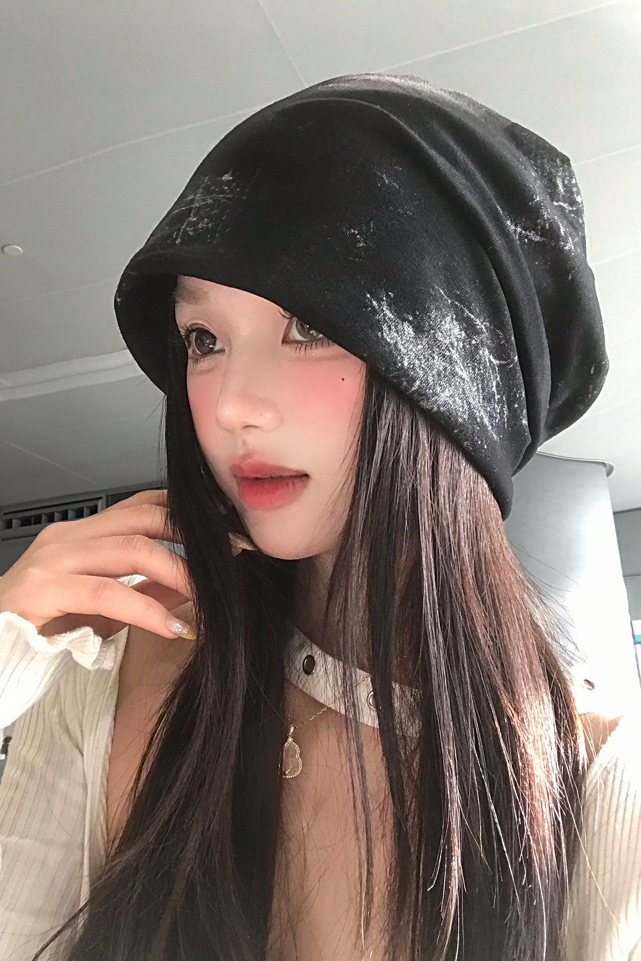 spray loose beanie ZC40136