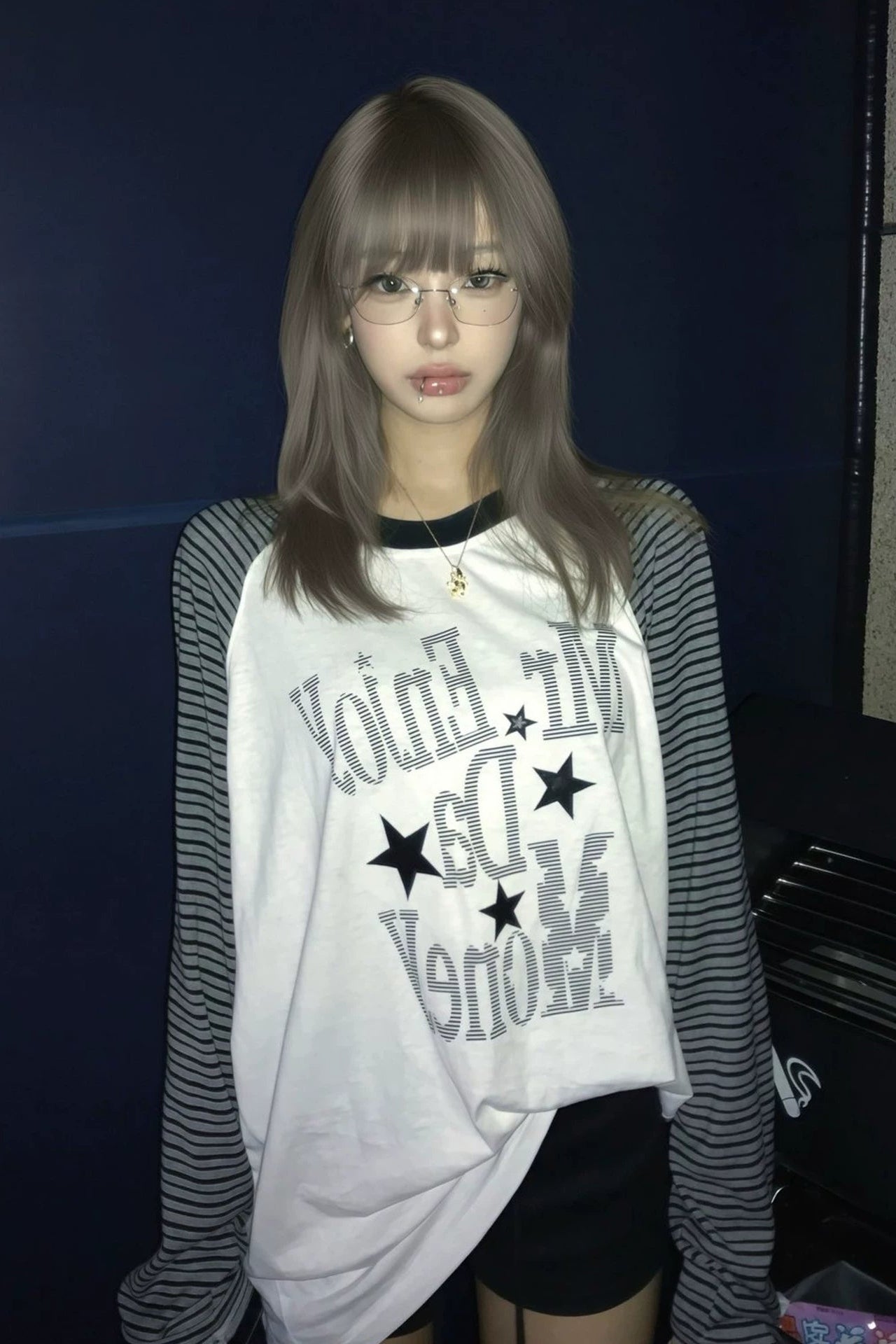 ラグランボーダースターTシャツ ZC20004