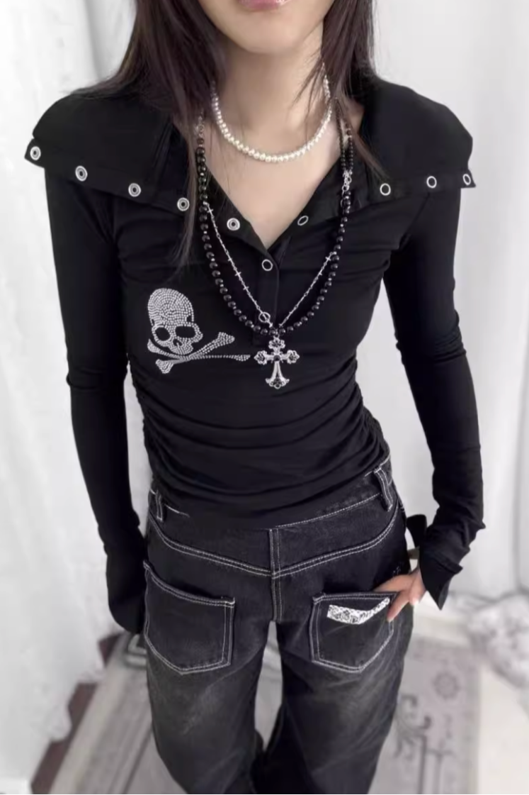 kirakira cranium stone tops ZC21103