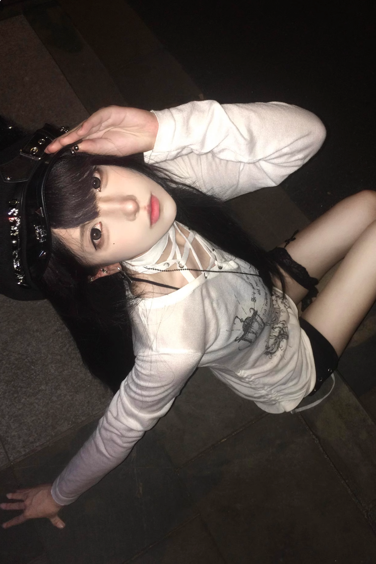 lace up sier tops ZC21172