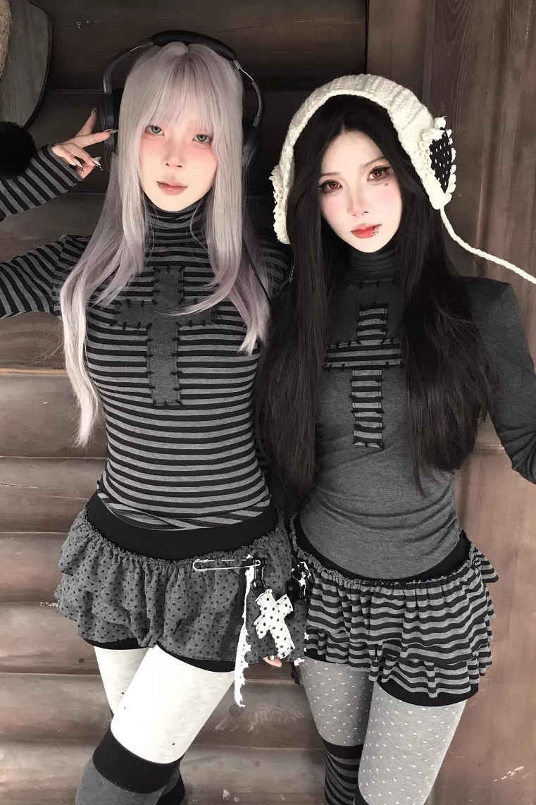 stitched cross border top ZC21187