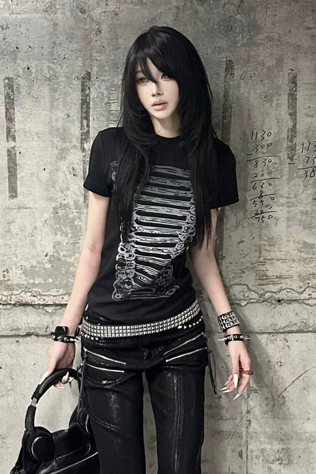 spinal graphic Tshirt ZC21274