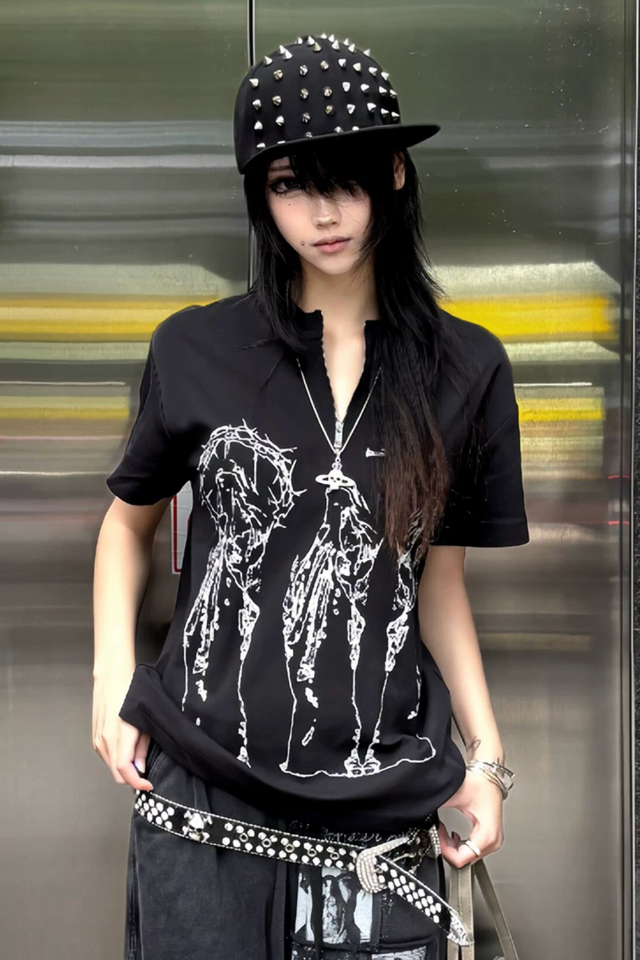 fallen angel feather Tshirt ZC21275