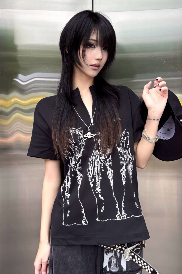 fallen angel feather Tshirt ZC21275