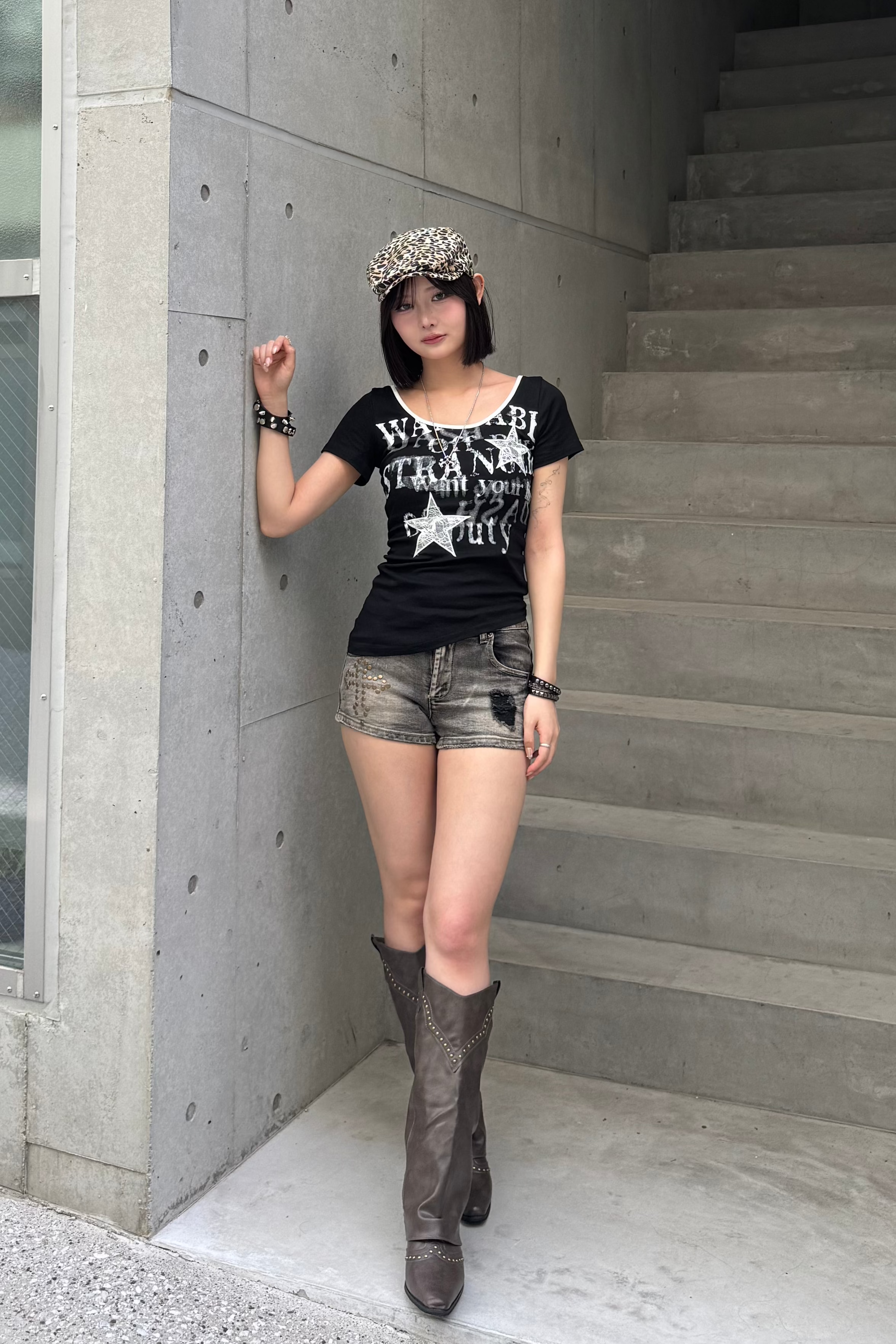 asymmetry rock print Tshirt ZC20865