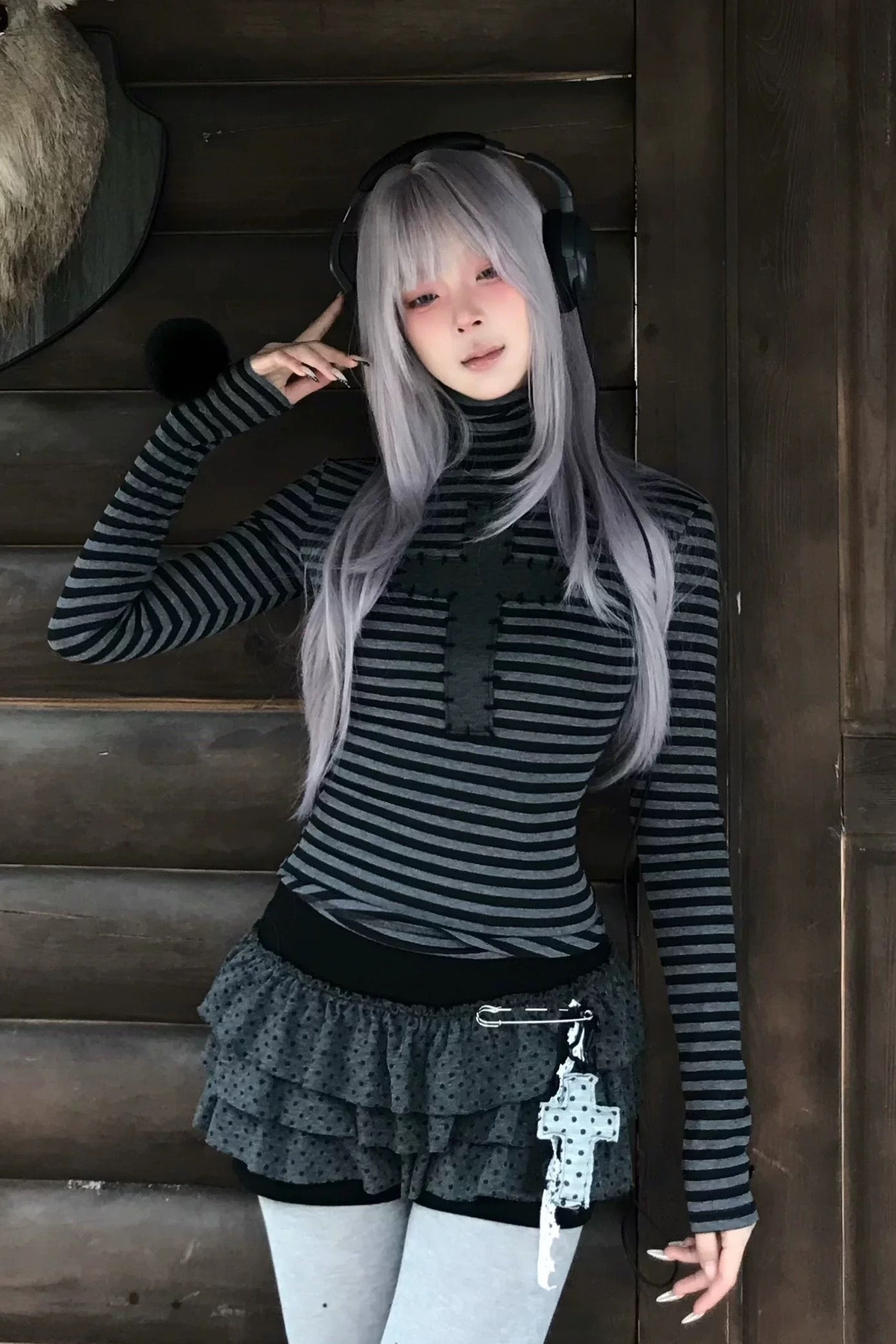 stitched cross border top ZC21187