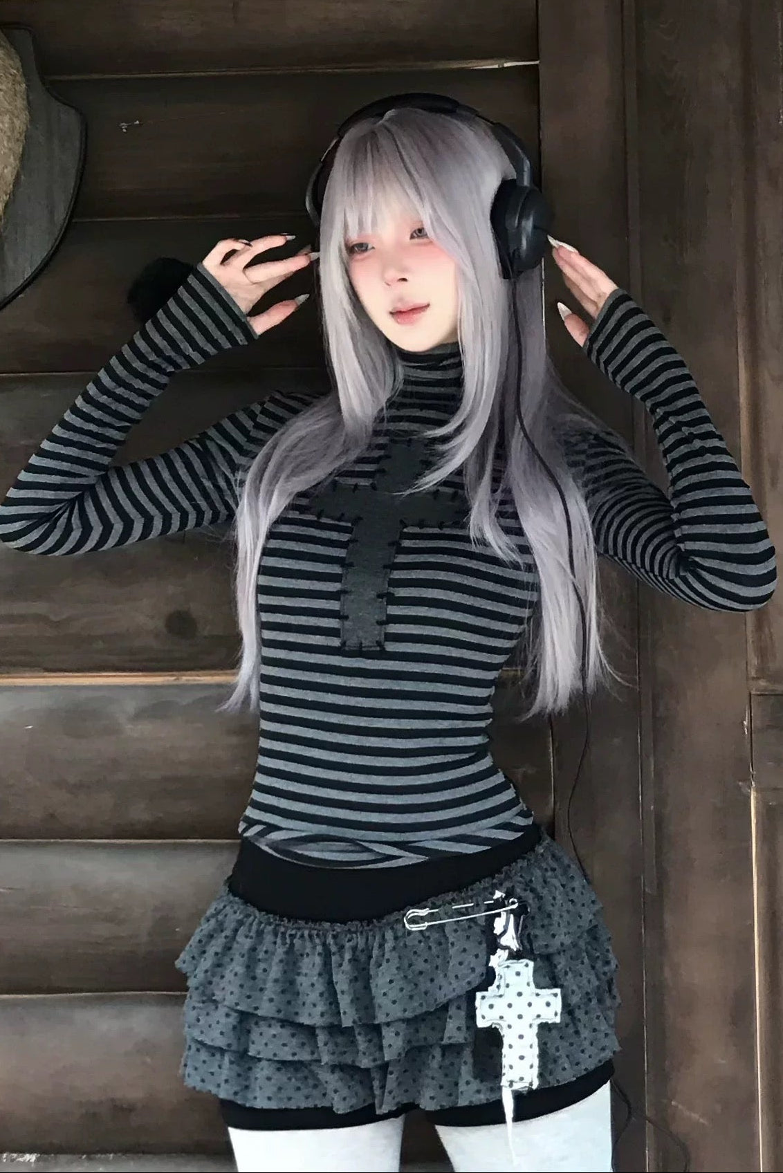 stitched cross border top ZC21187