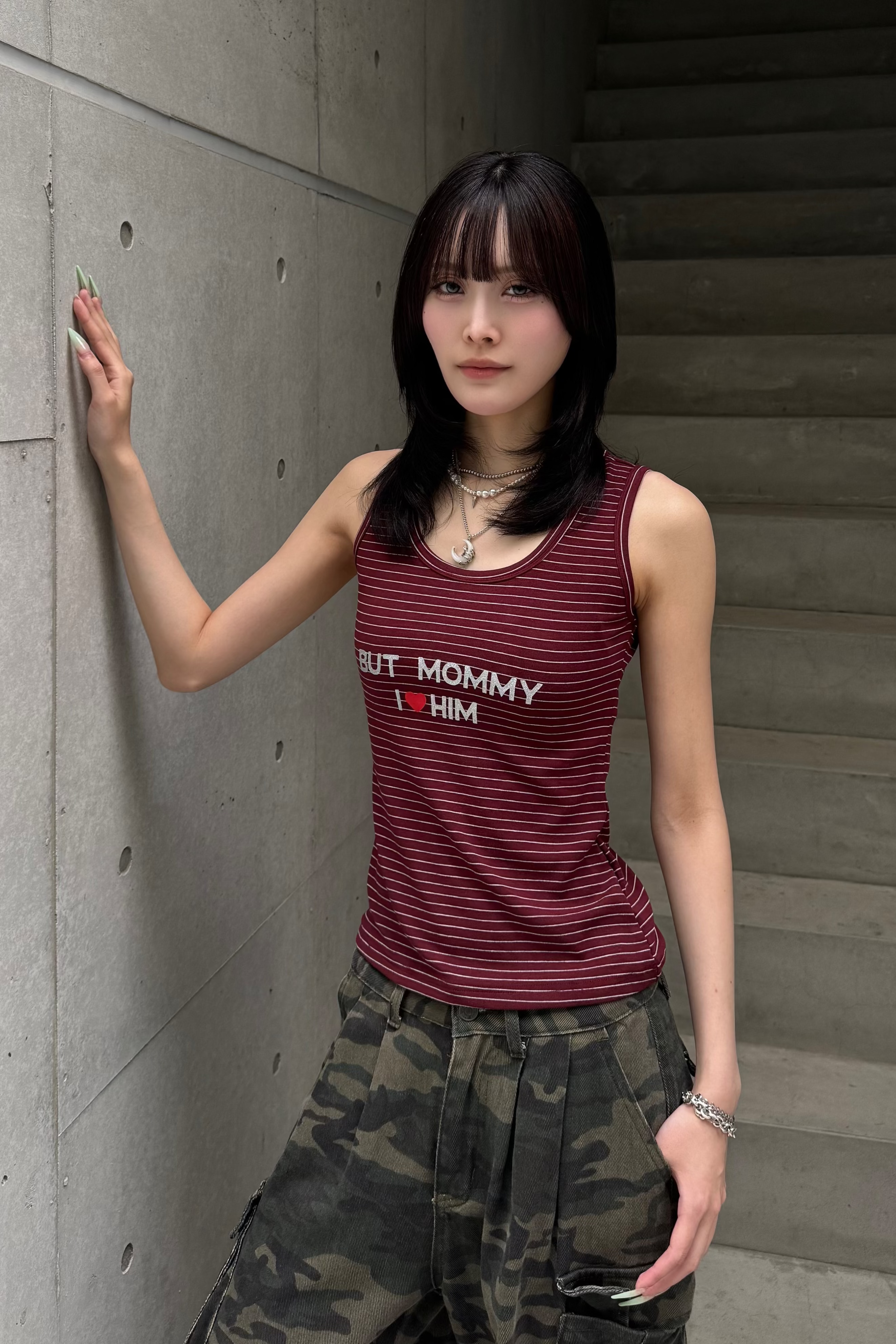 border glitter tank top ZC20900