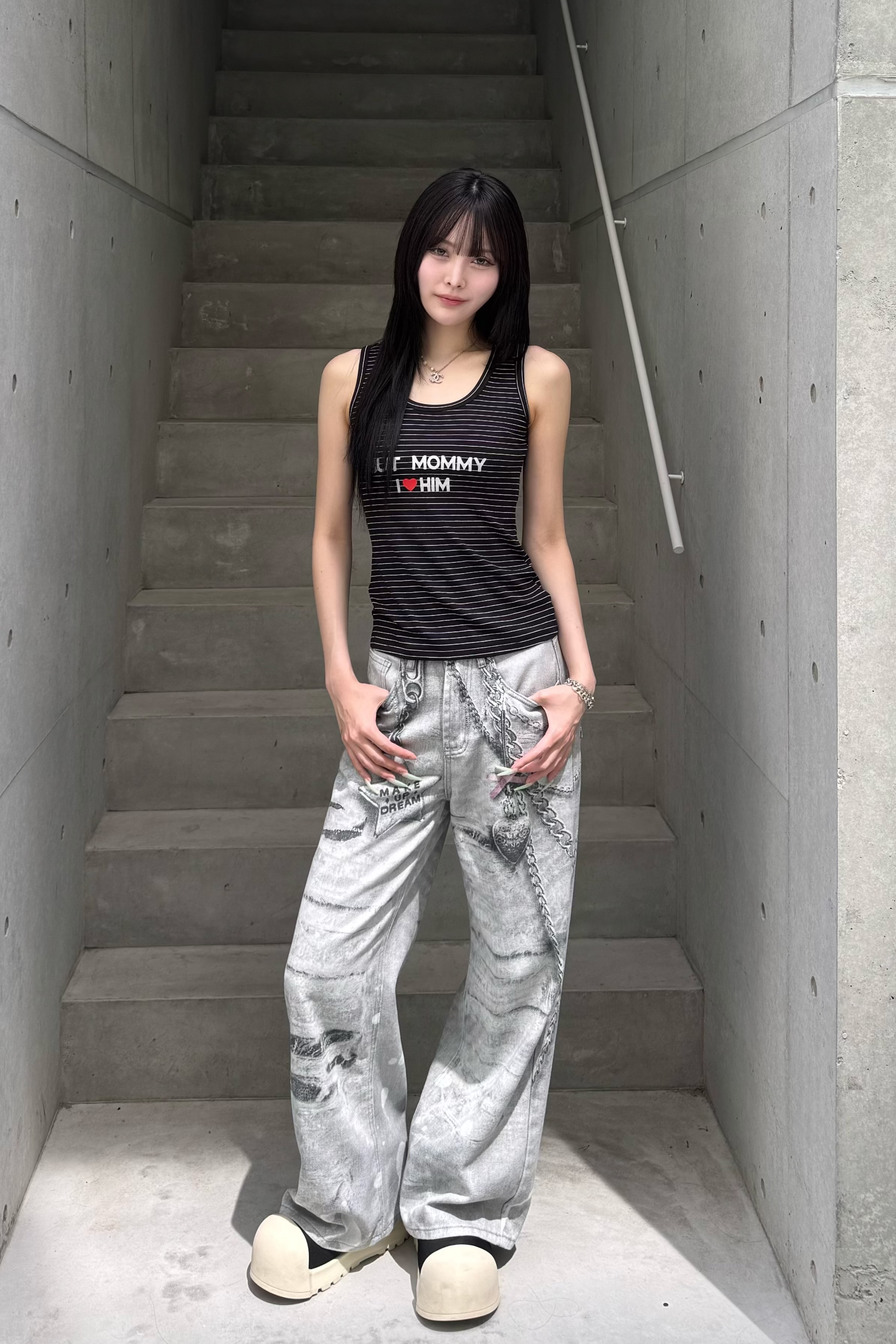 border glitter tank top ZC20900
