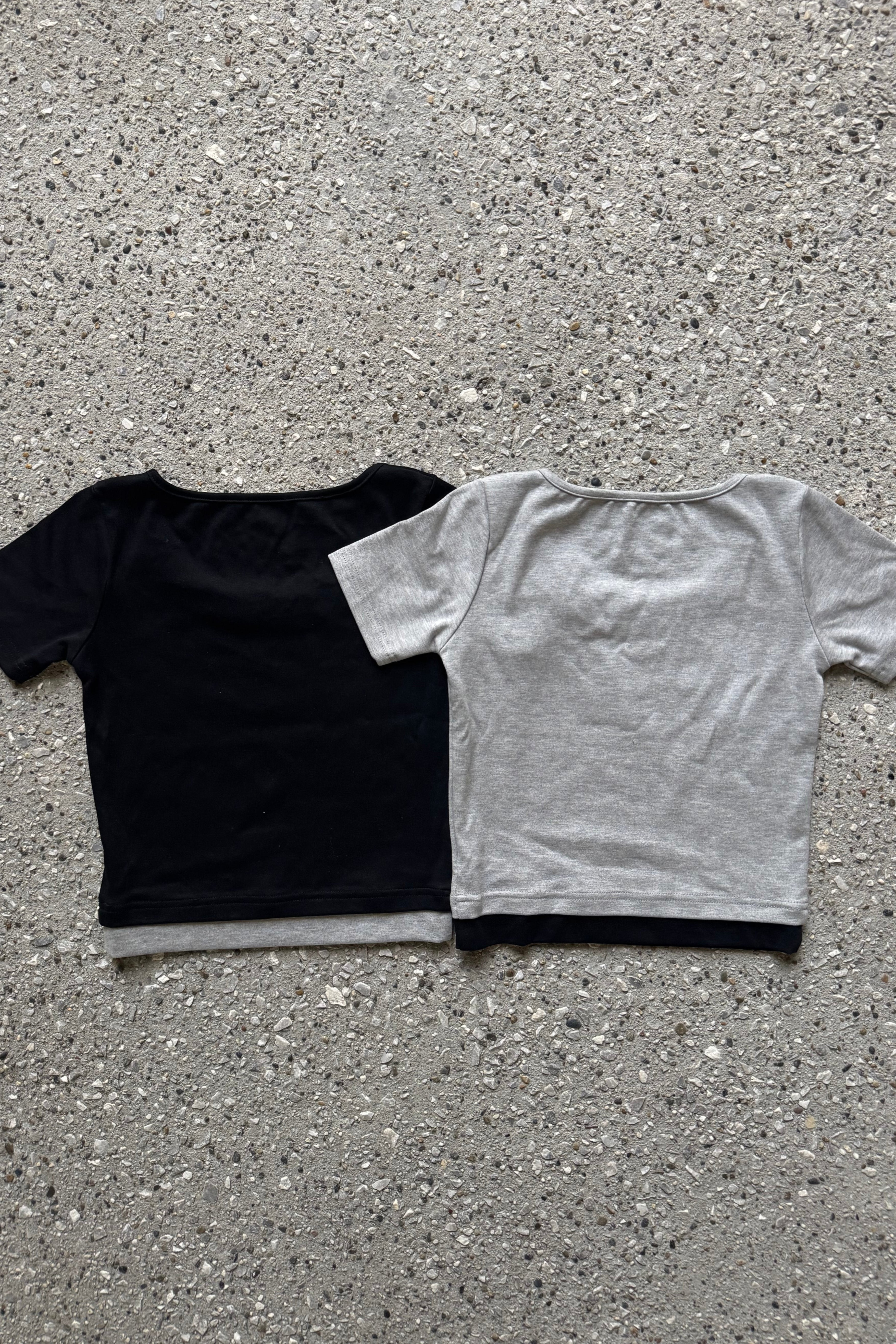 クロスデザインクロップドTシャツ ZC20940