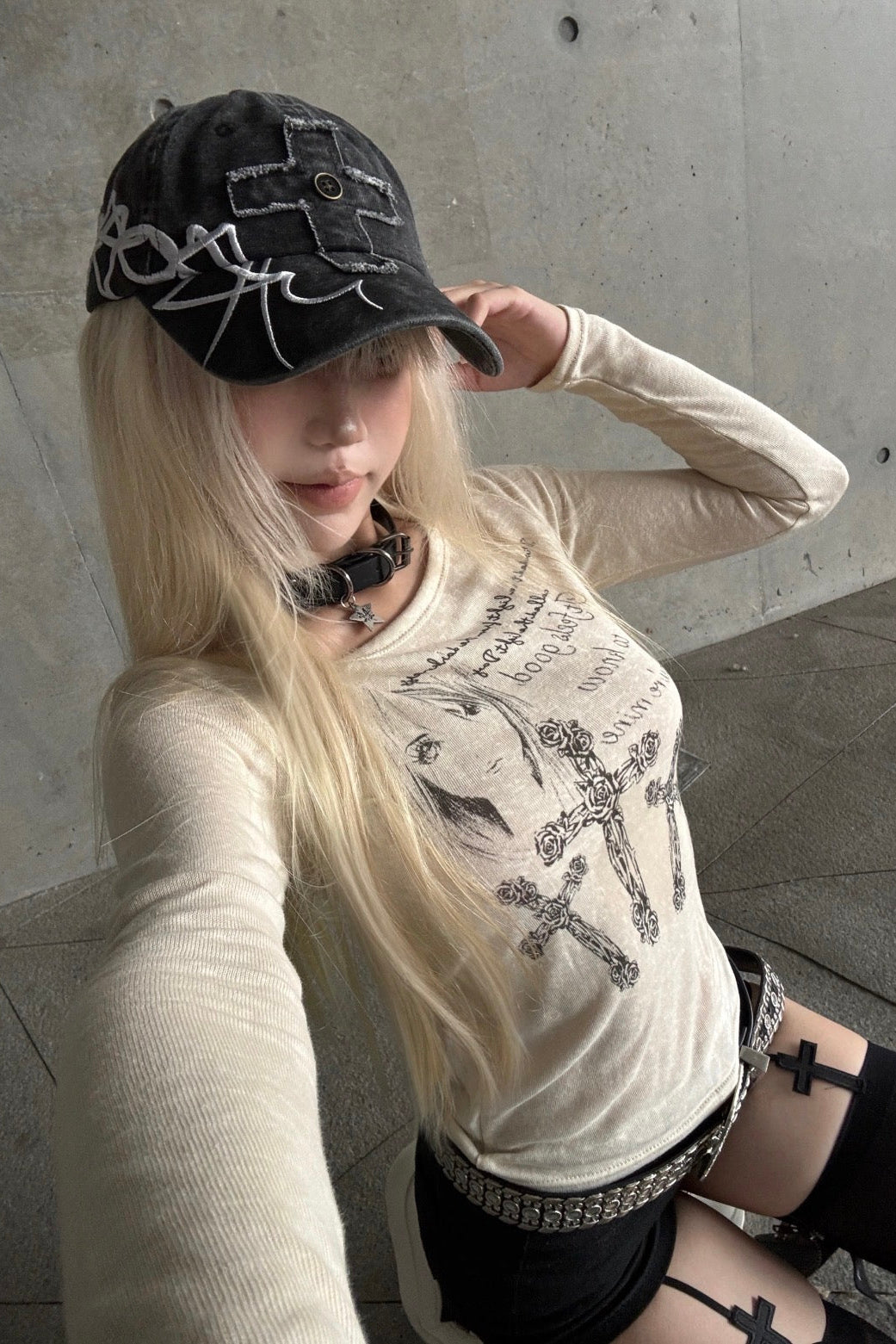 vintage cross long sleeve ZC21206