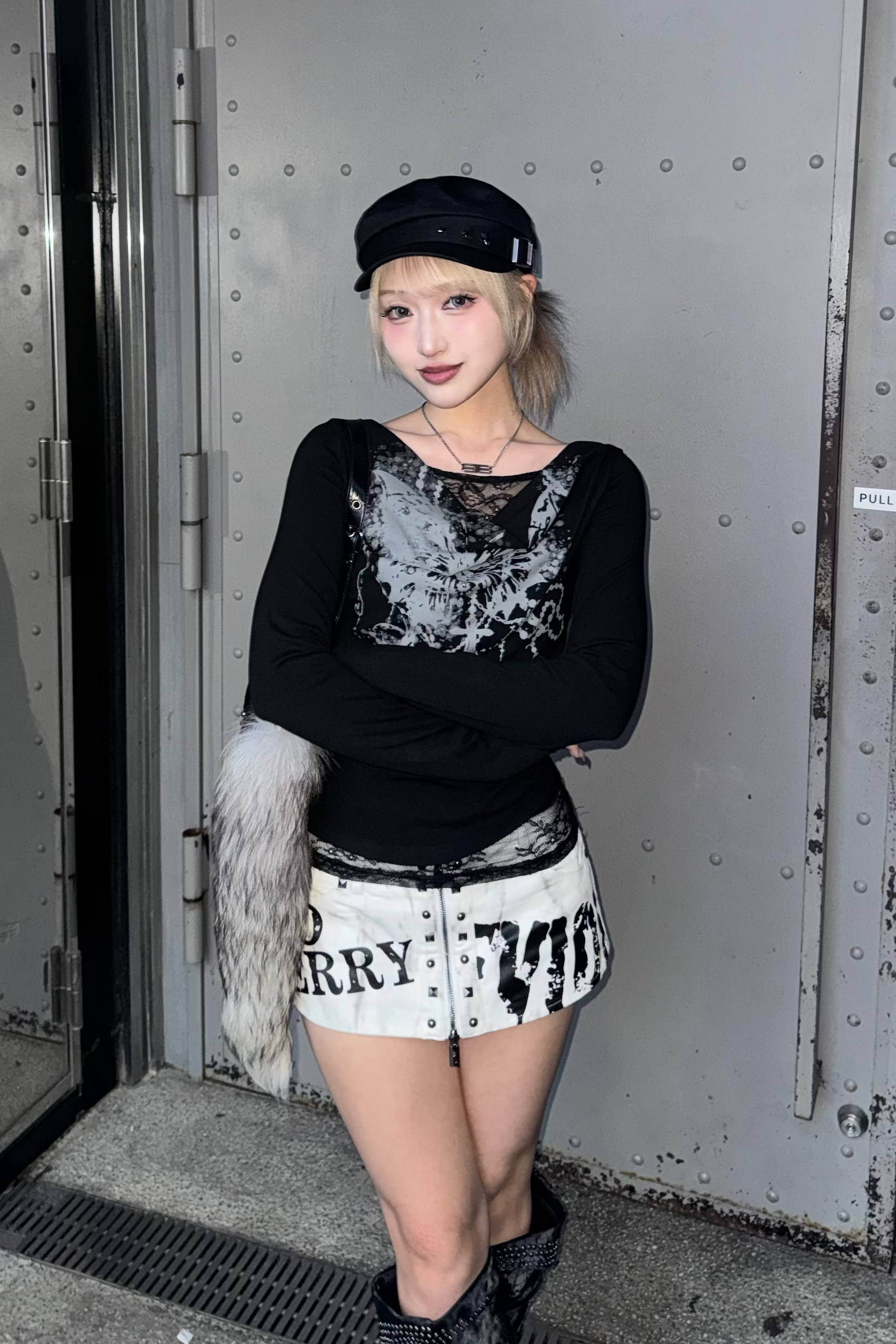 butterfly print  tops ZC21220