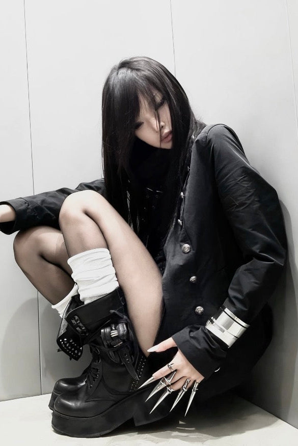 dark metal napoleon jacket ZC30110