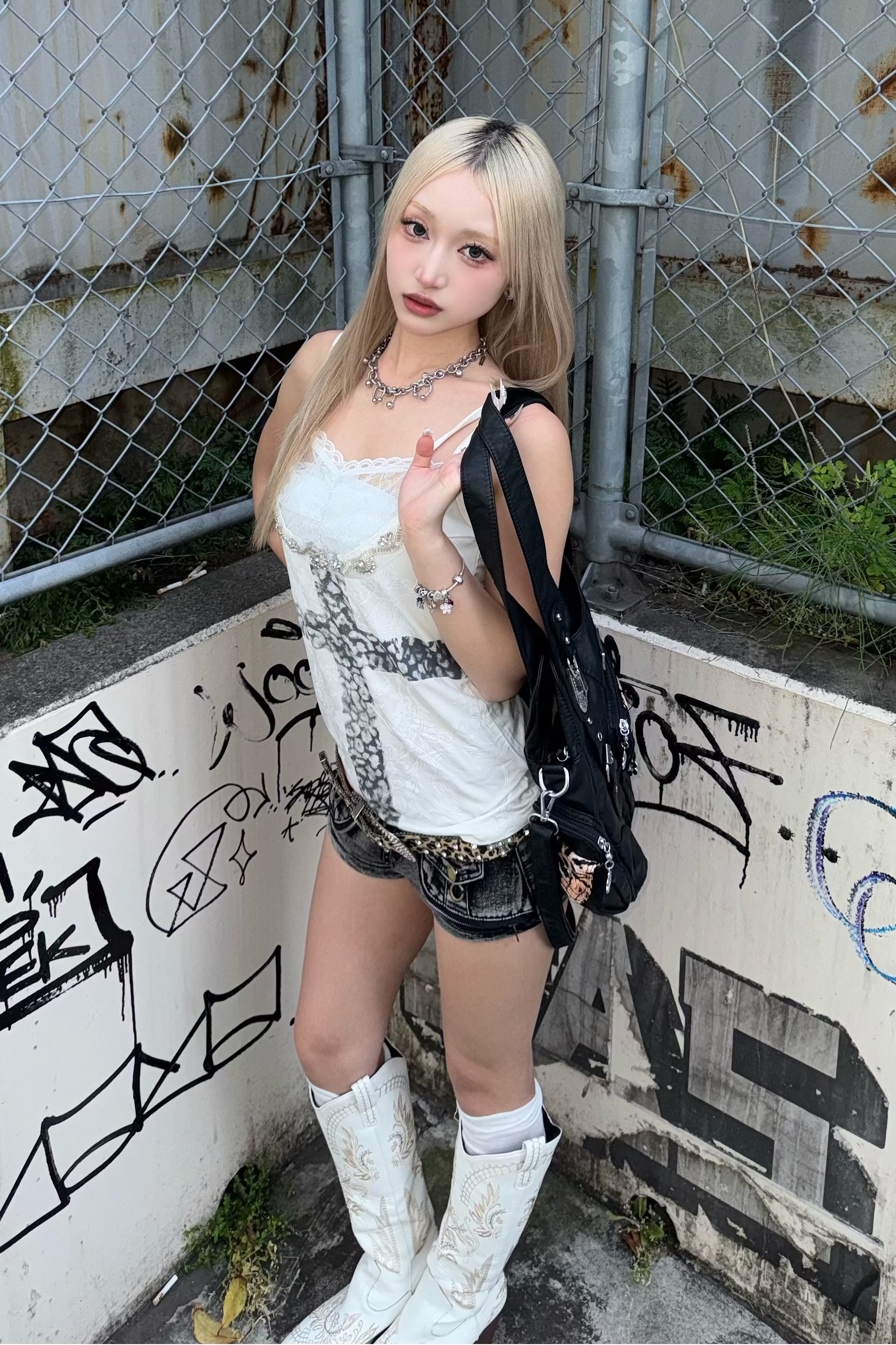 kirakira animal cross camisole ZC21306