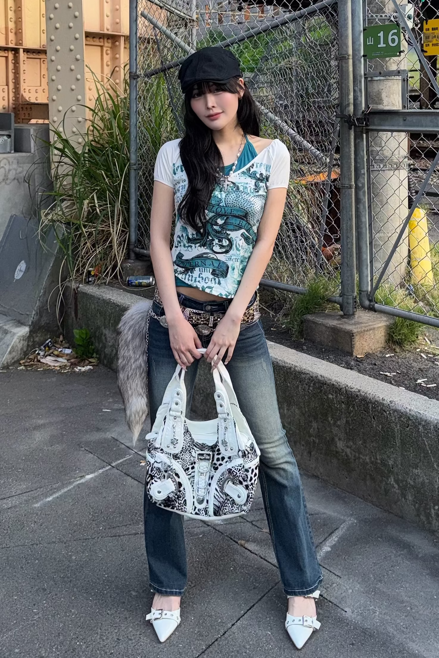 layered graphic tee ZC21307