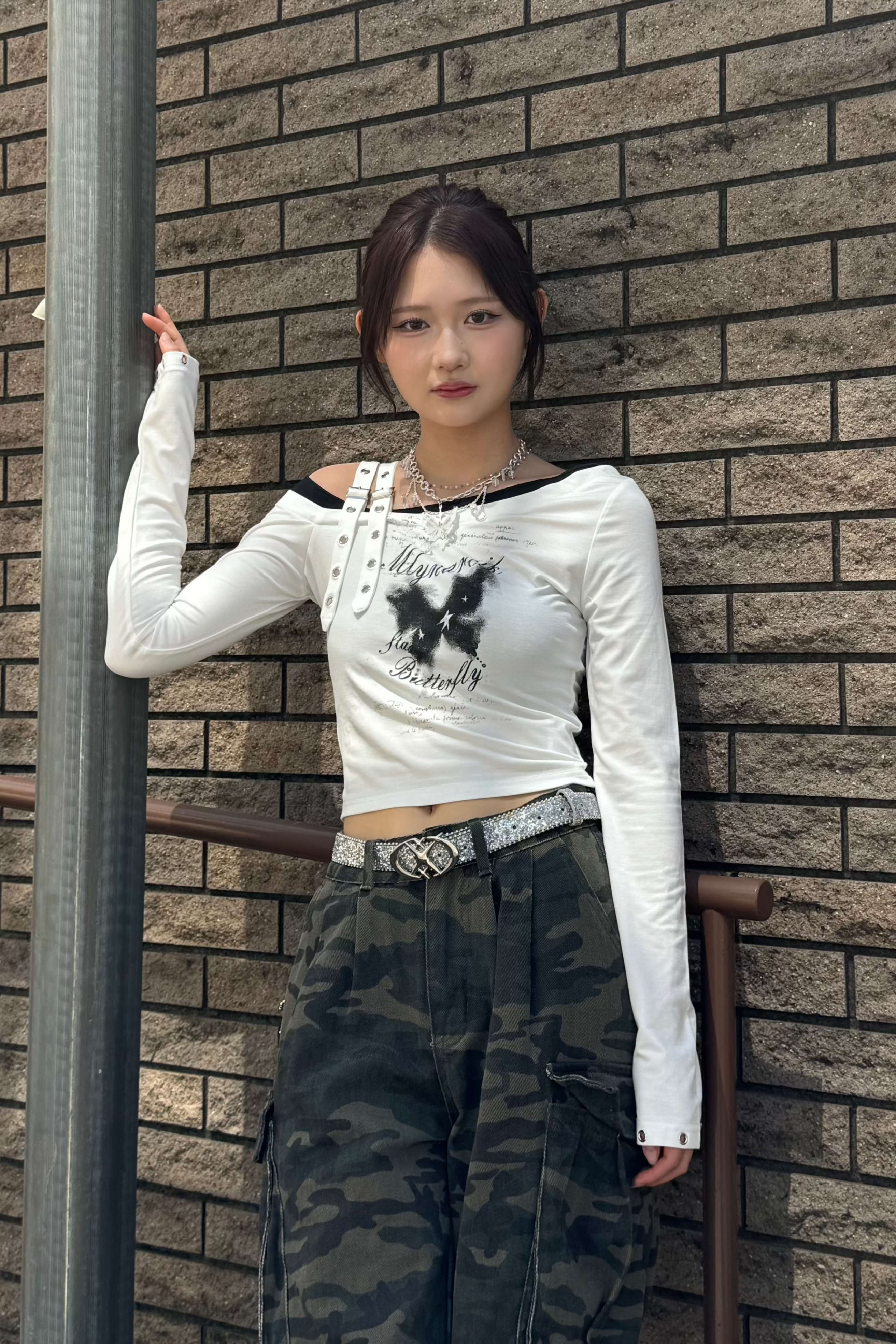 クロップドバタフライトップス ZC20818