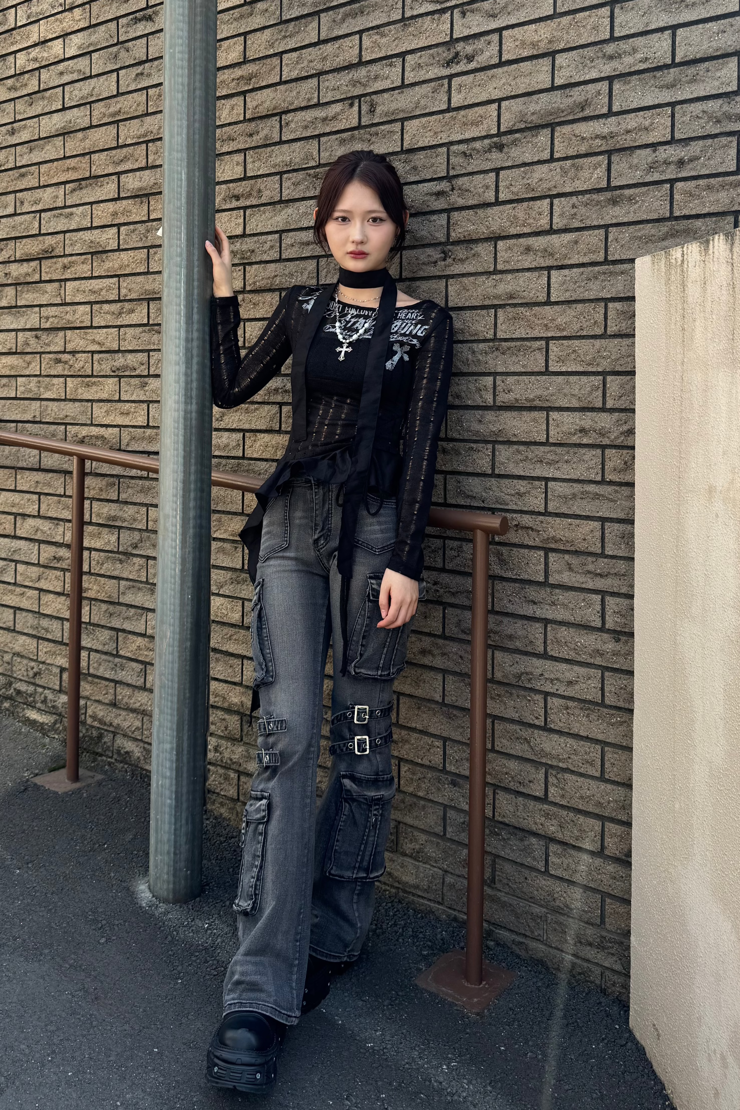 vintage design frill knit ZC20790
