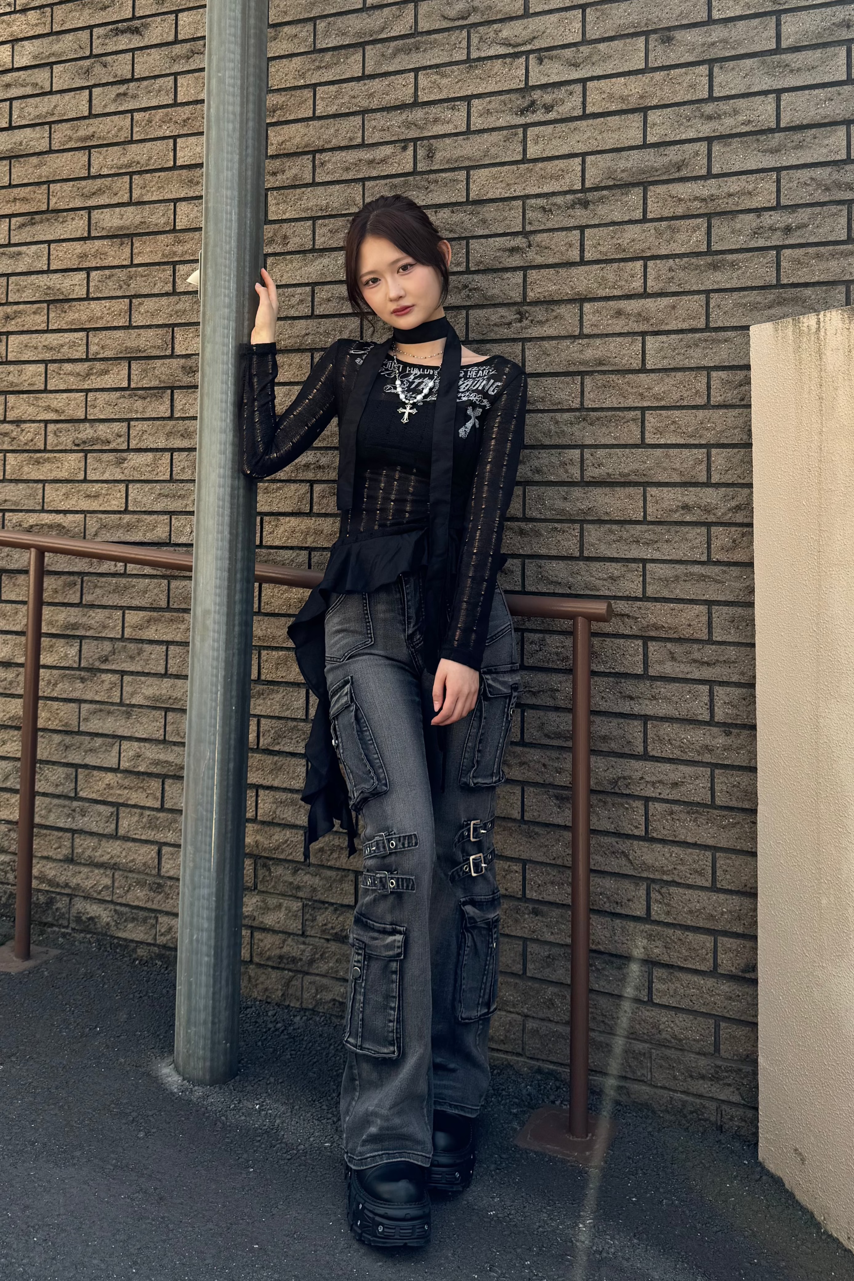 vintage design frill knit ZC20790