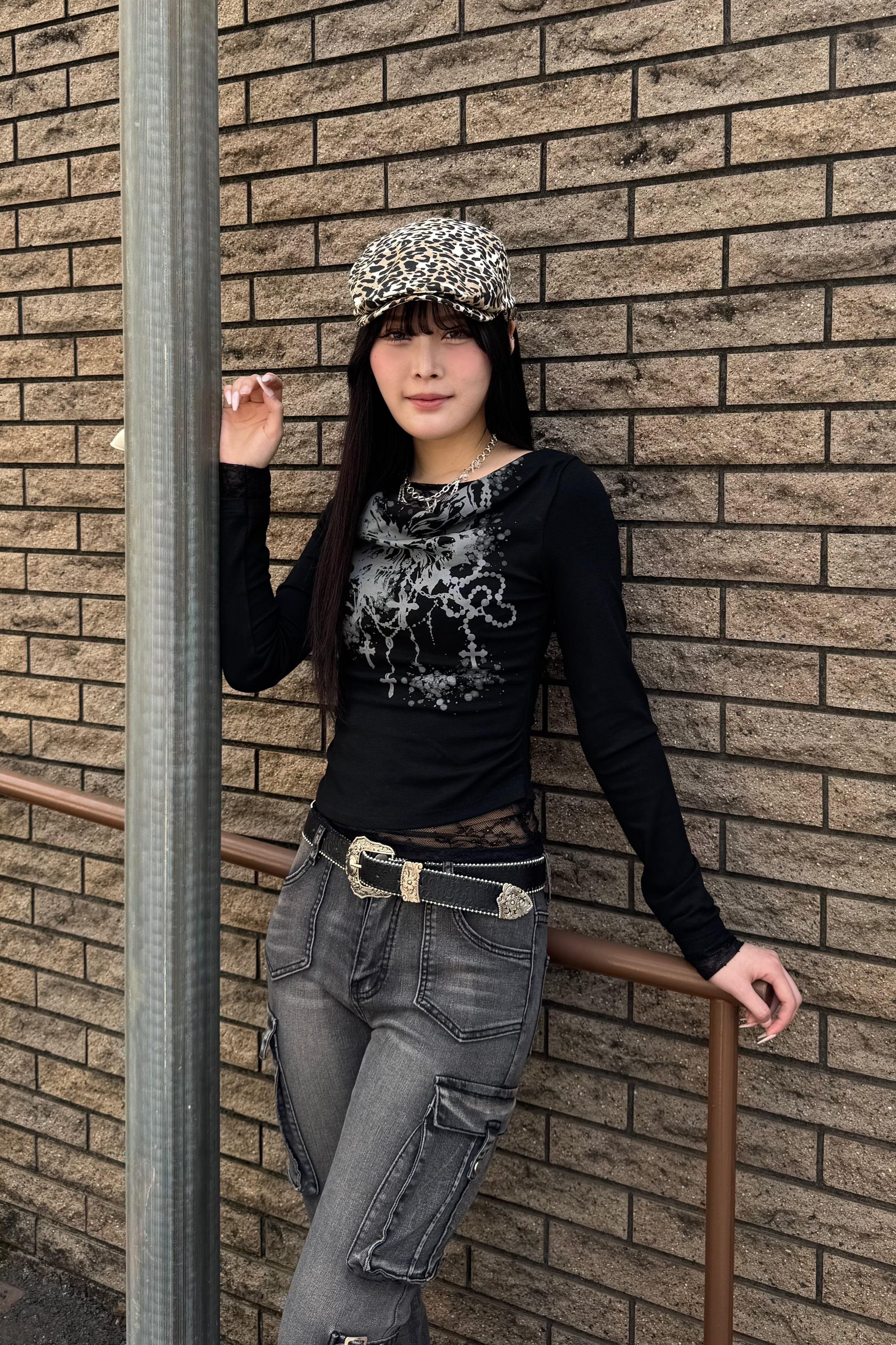 butterfly print  tops ZC20791