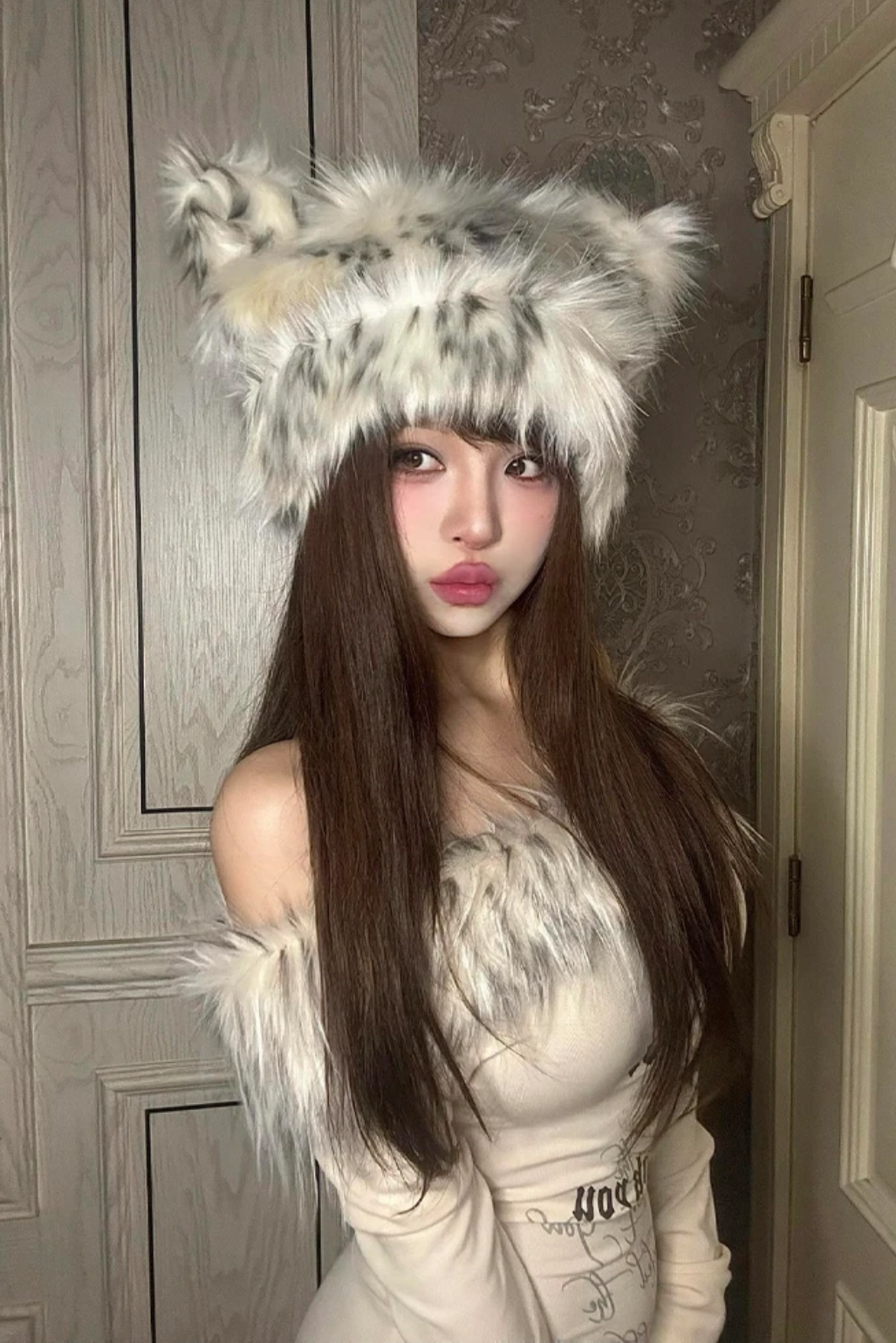 fuwafuwa bear hat ZC40117