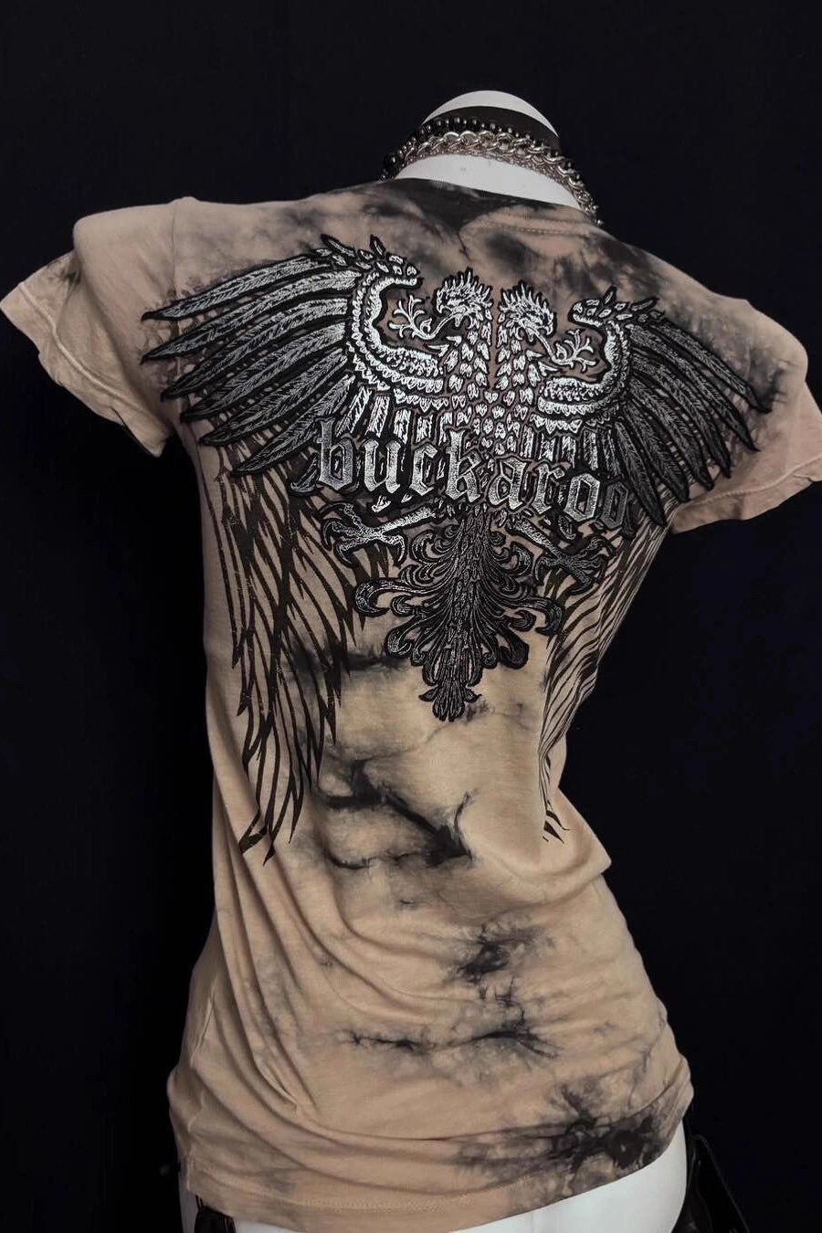 smoke skull punk tee ZC21330
